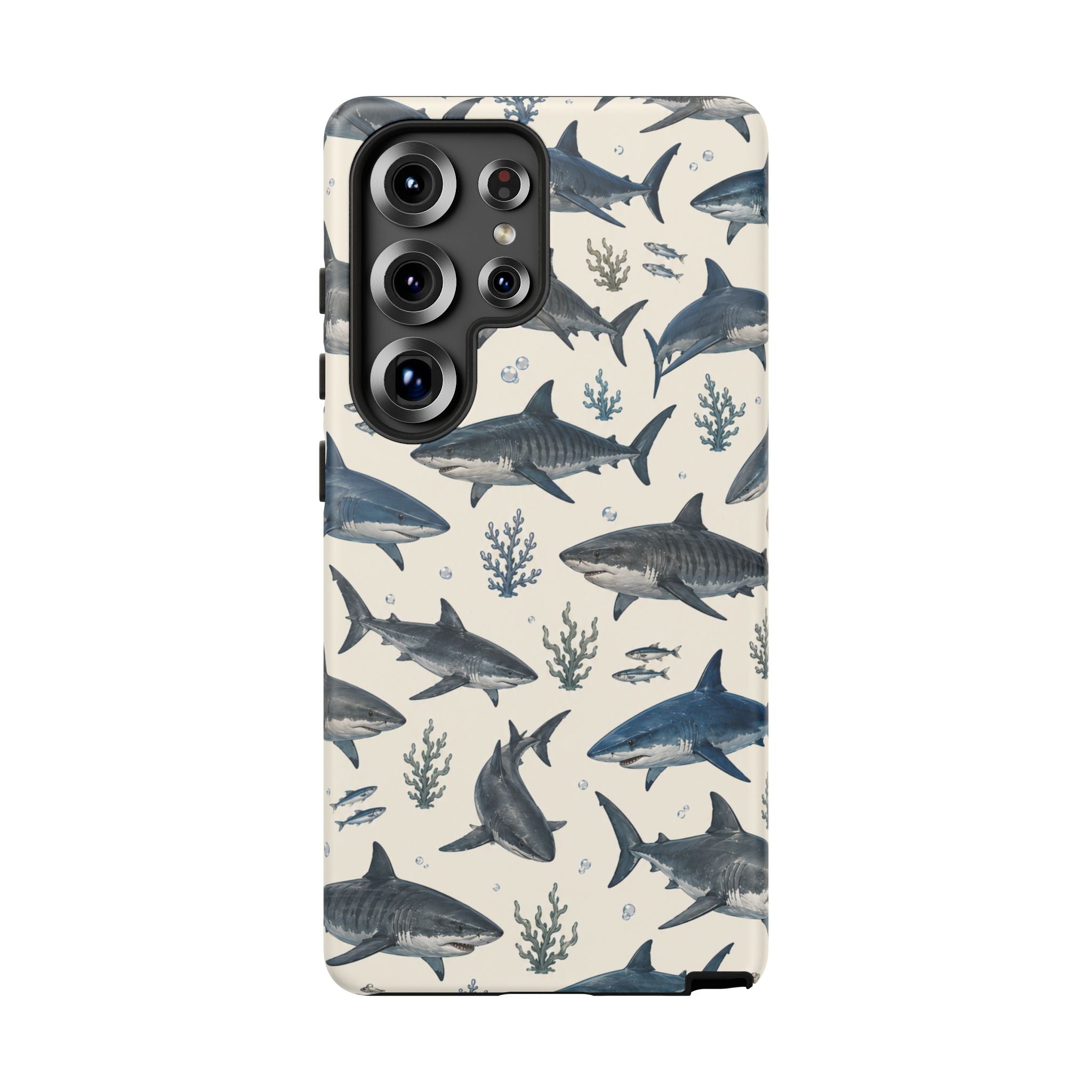 Shark Pattern Phone Case – Nautical Oceanic Phone Cover