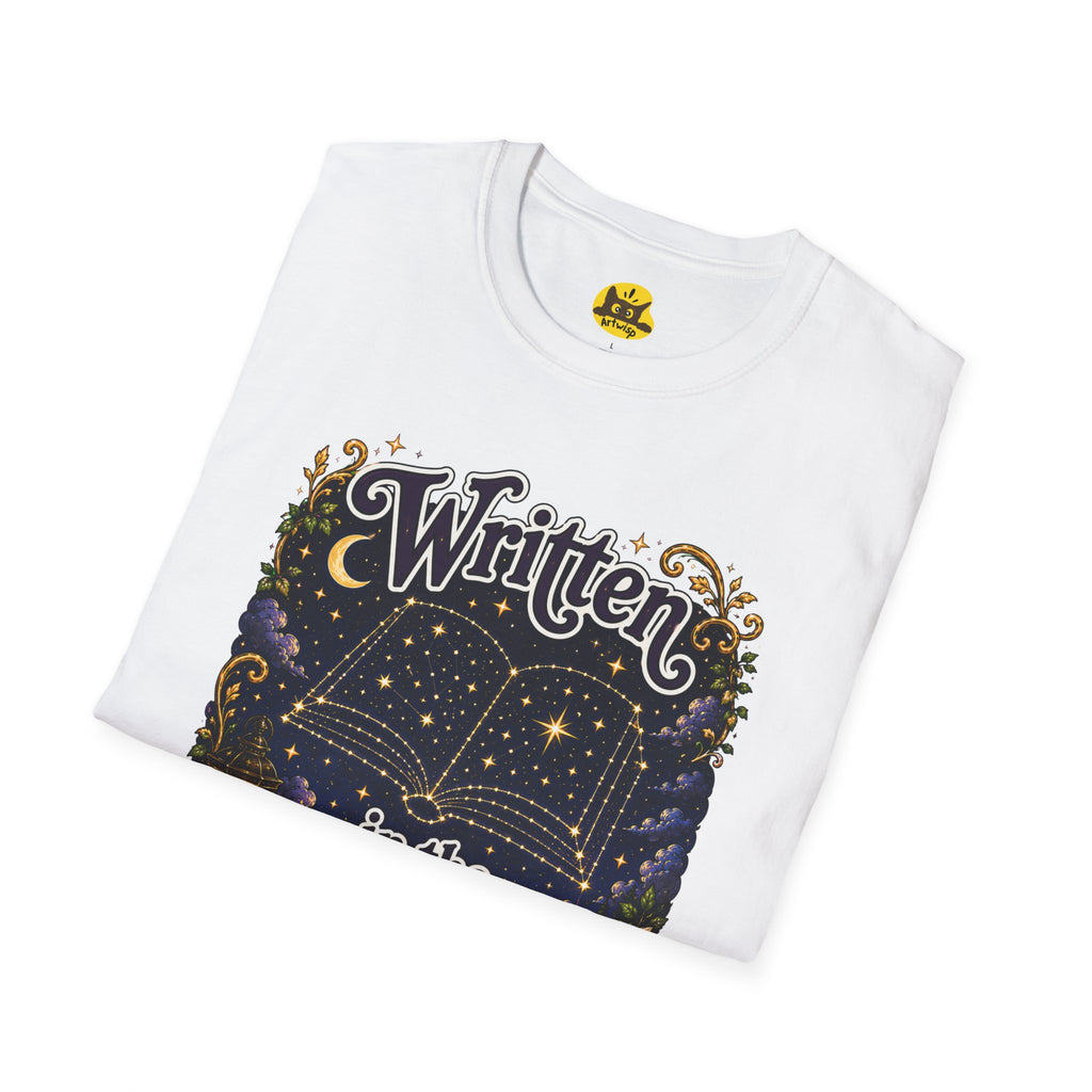 T-Shirt — "Written in the Stars" Astrology Book Graphic Tee