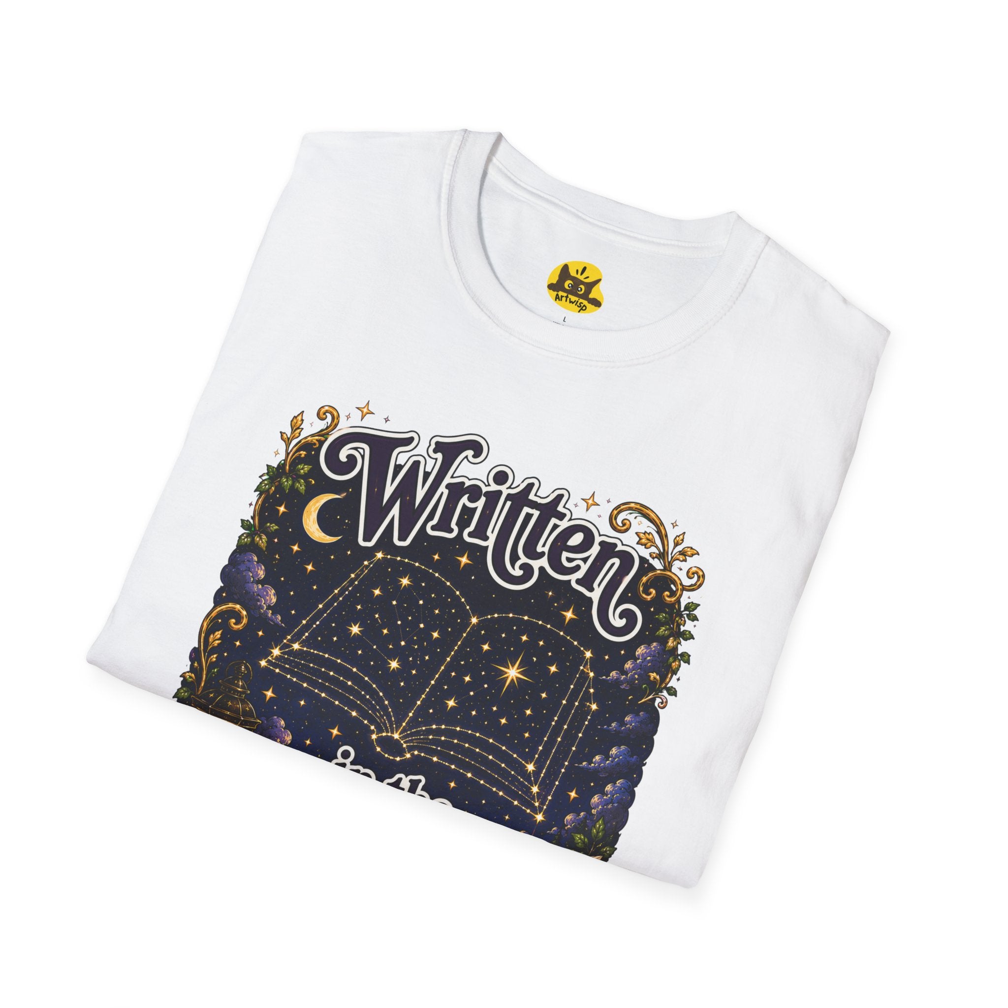 T-Shirt — "Written in the Stars" Astrology Book Graphic Tee