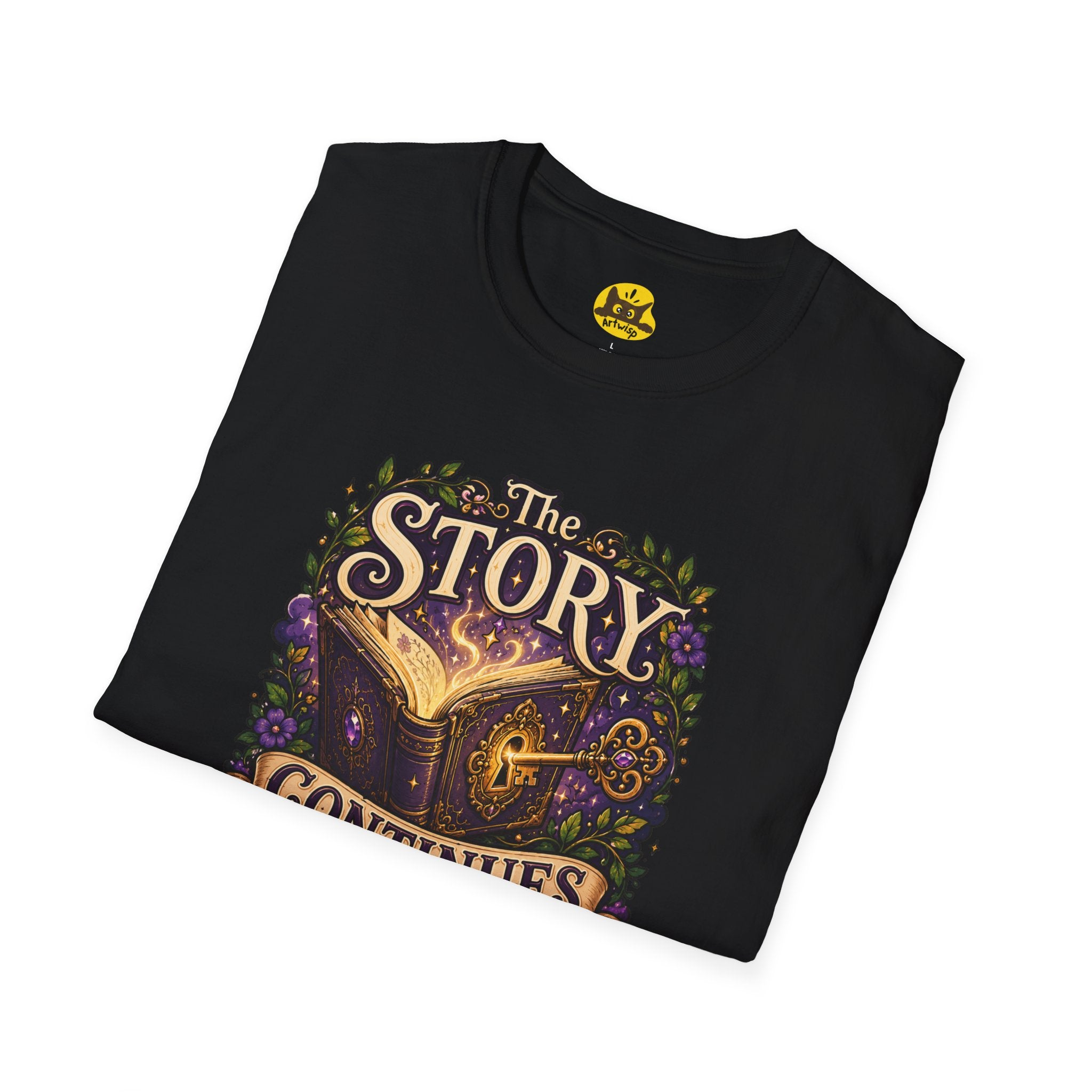 The Story Continues T-Shirt — Fantasy Book Lover Tee
