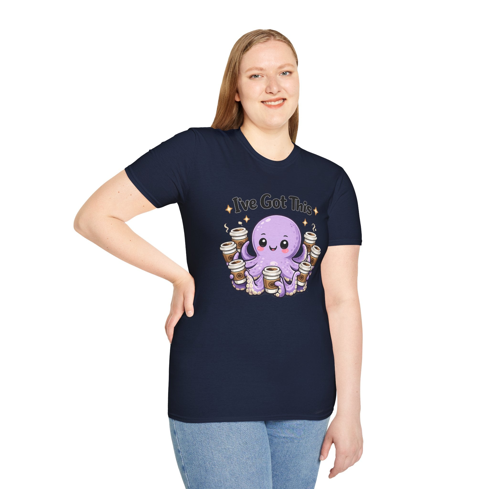 I’ve Got This Octopus Coffee Tee — Cute Motivational Graphic T-Shirt
