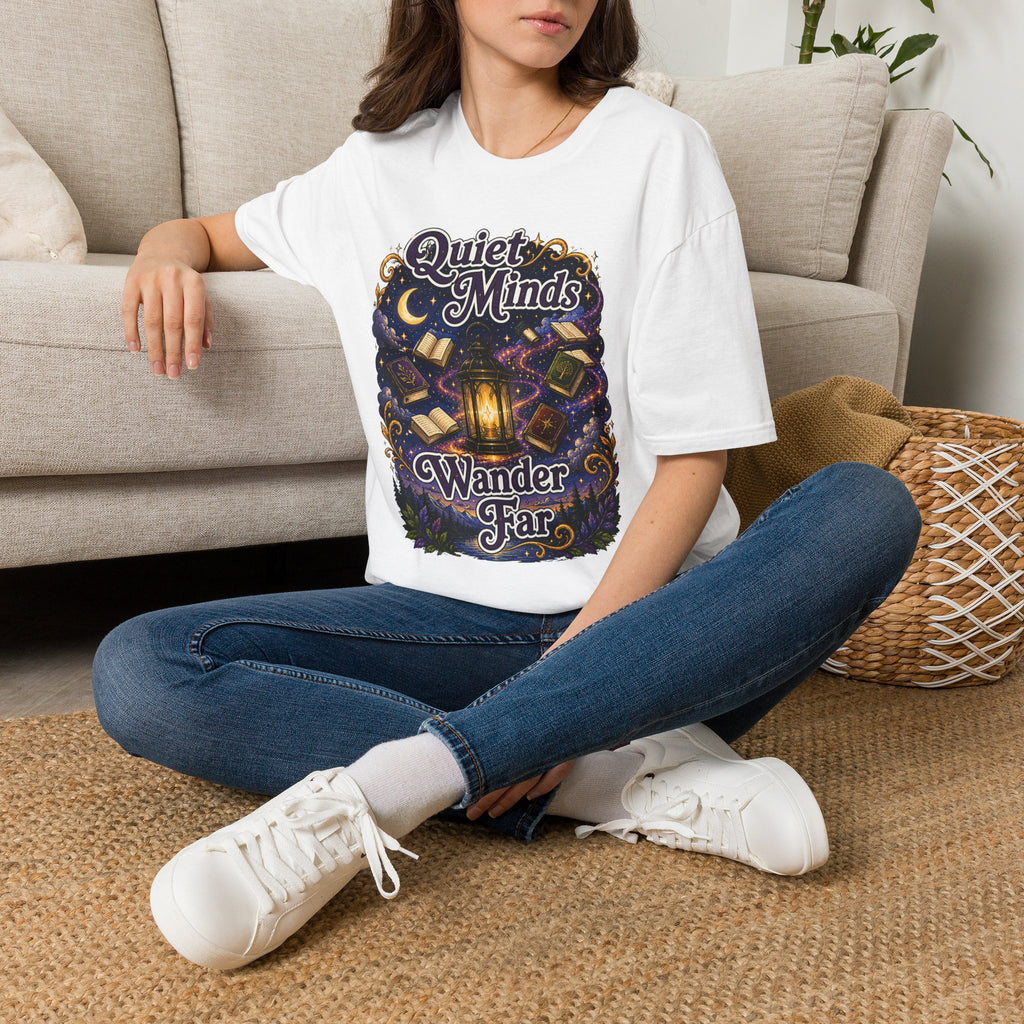 Quiet Minds T-Shirt — Wander Far Bookish Graphic Tee
