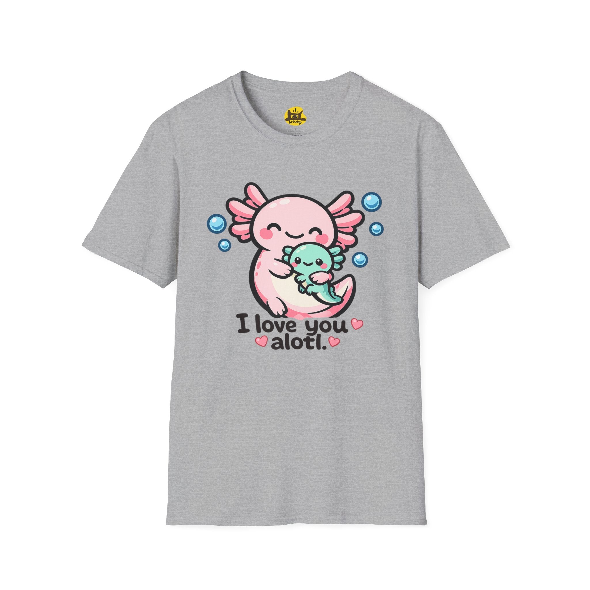 "I love you a lotl" Cute Axolotl Family Tee