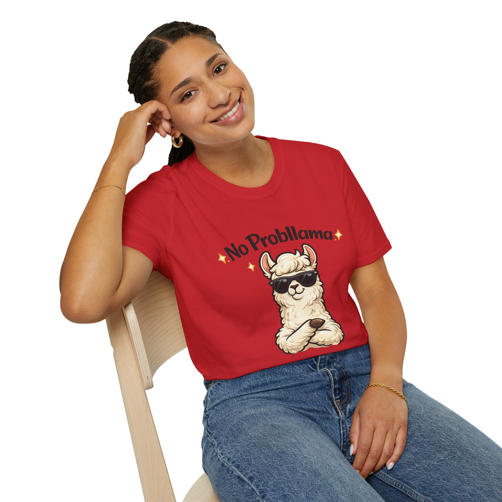No Probllama T-Shirt — Funny Llama Graphic Tee