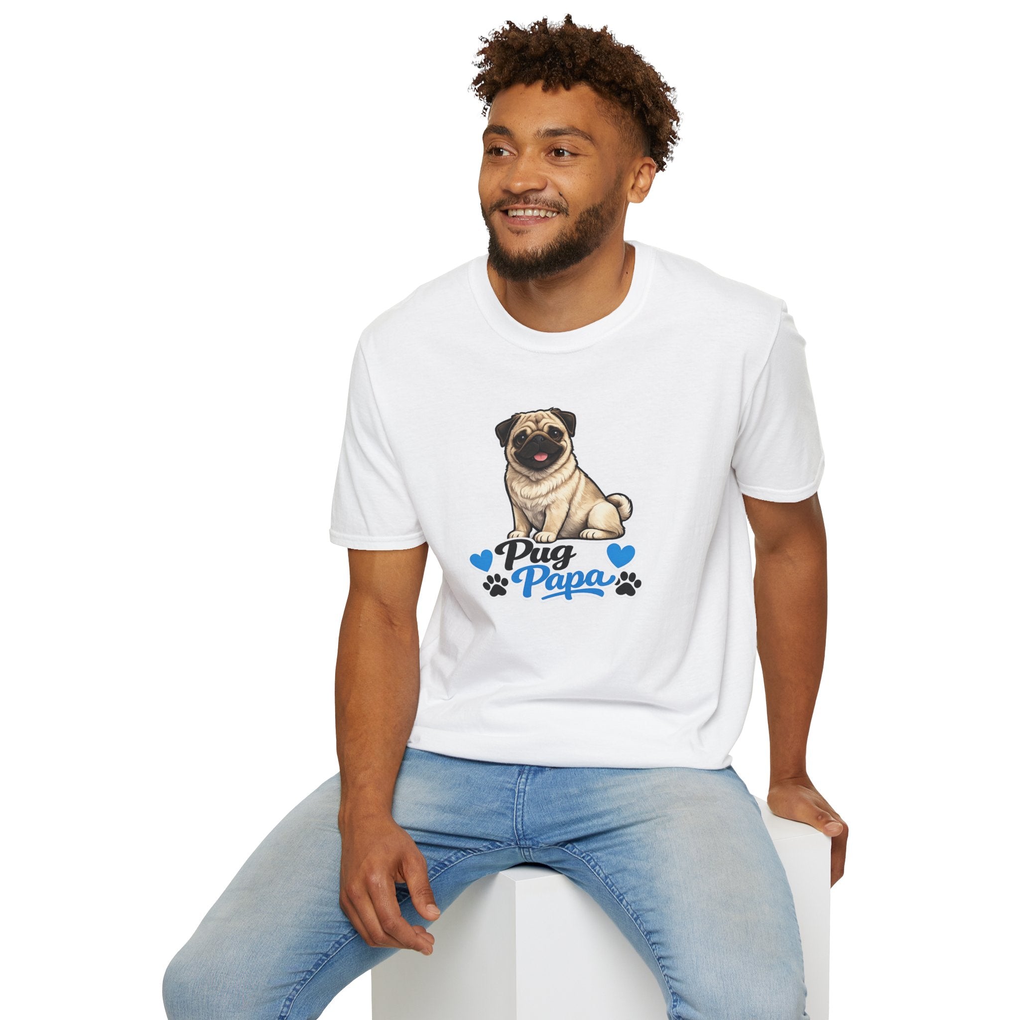 Pug Papa T‑Shirt — Cute Pug Dog Graphic Tee for Dog Lovers