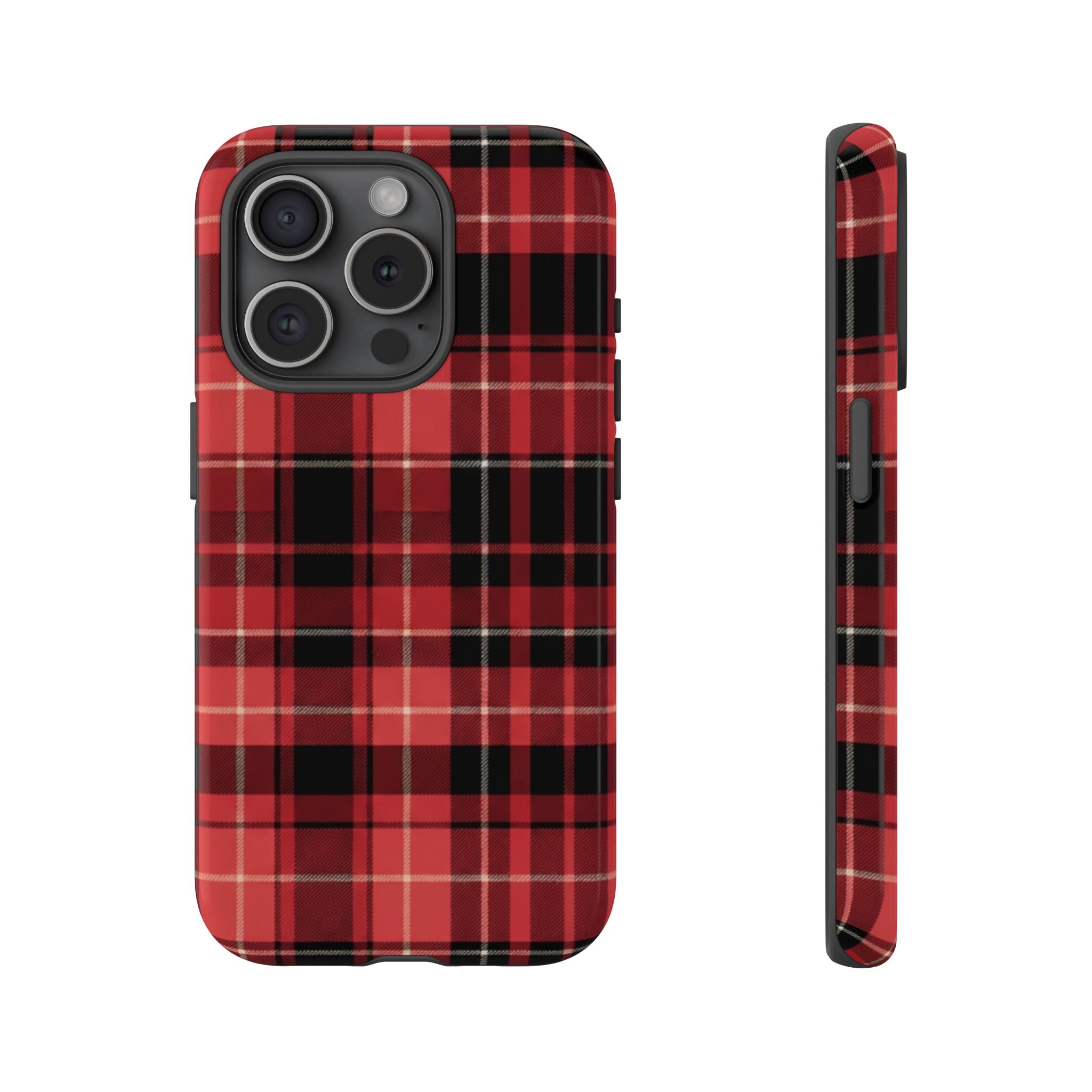 Red Black Buffalo Plaid Tough Phone Case