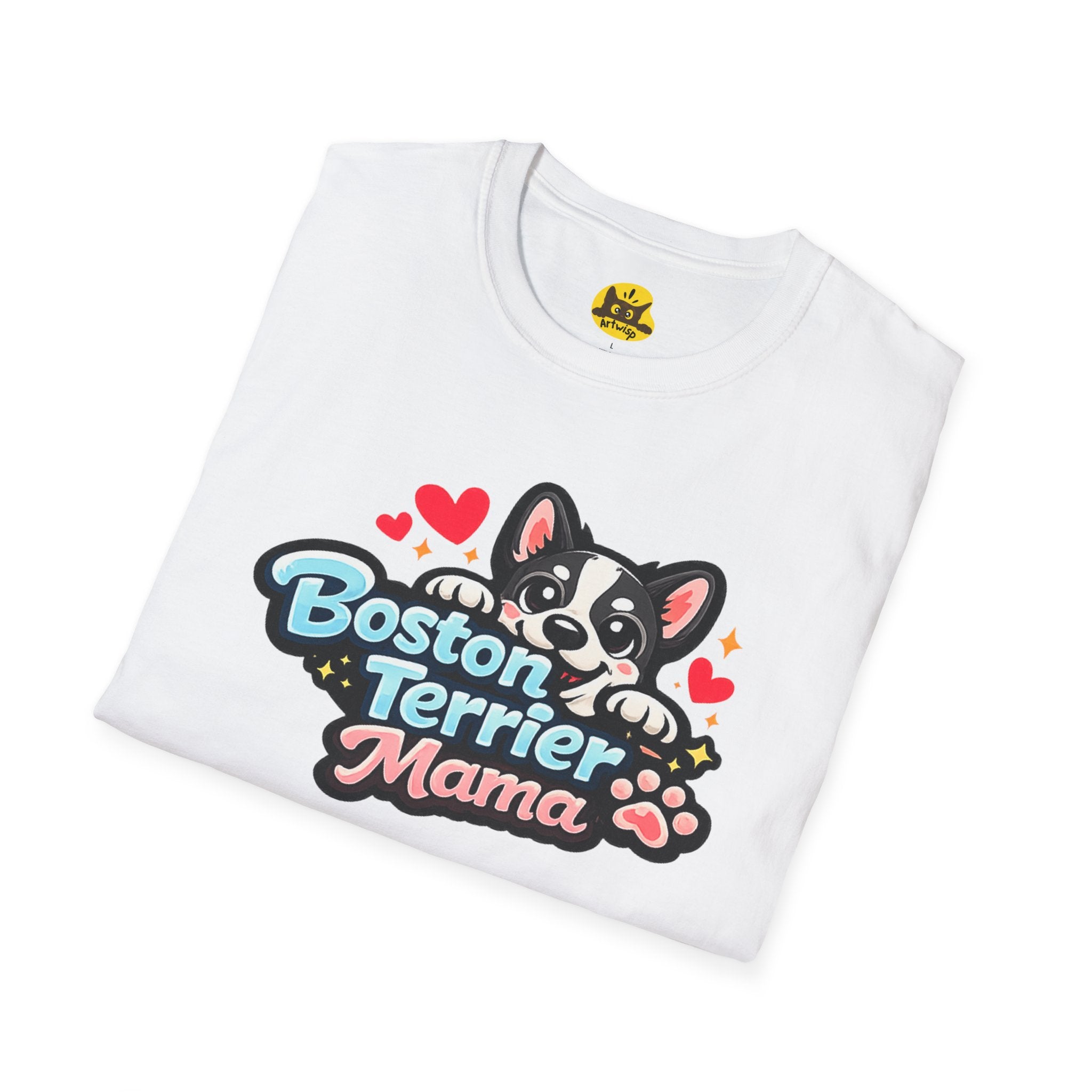 Boston Terrier Mama T‑Shirt — Cute Dog Mom Tee
