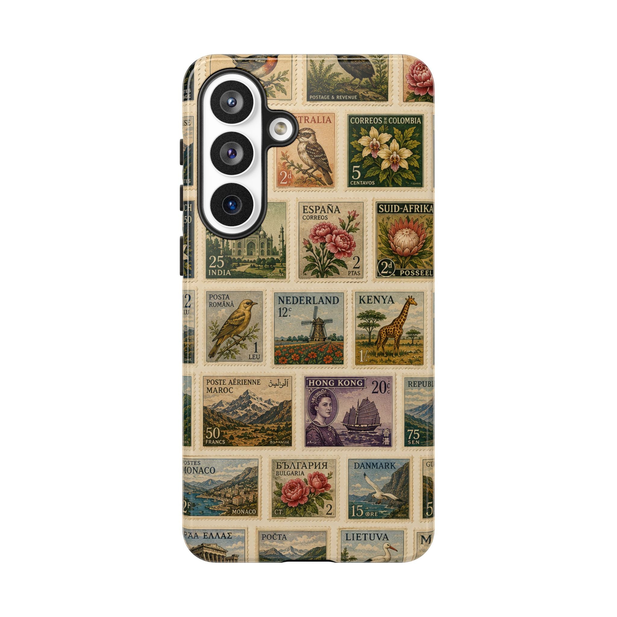 Vintage Postage Stamp Phone Case | Multiple Types