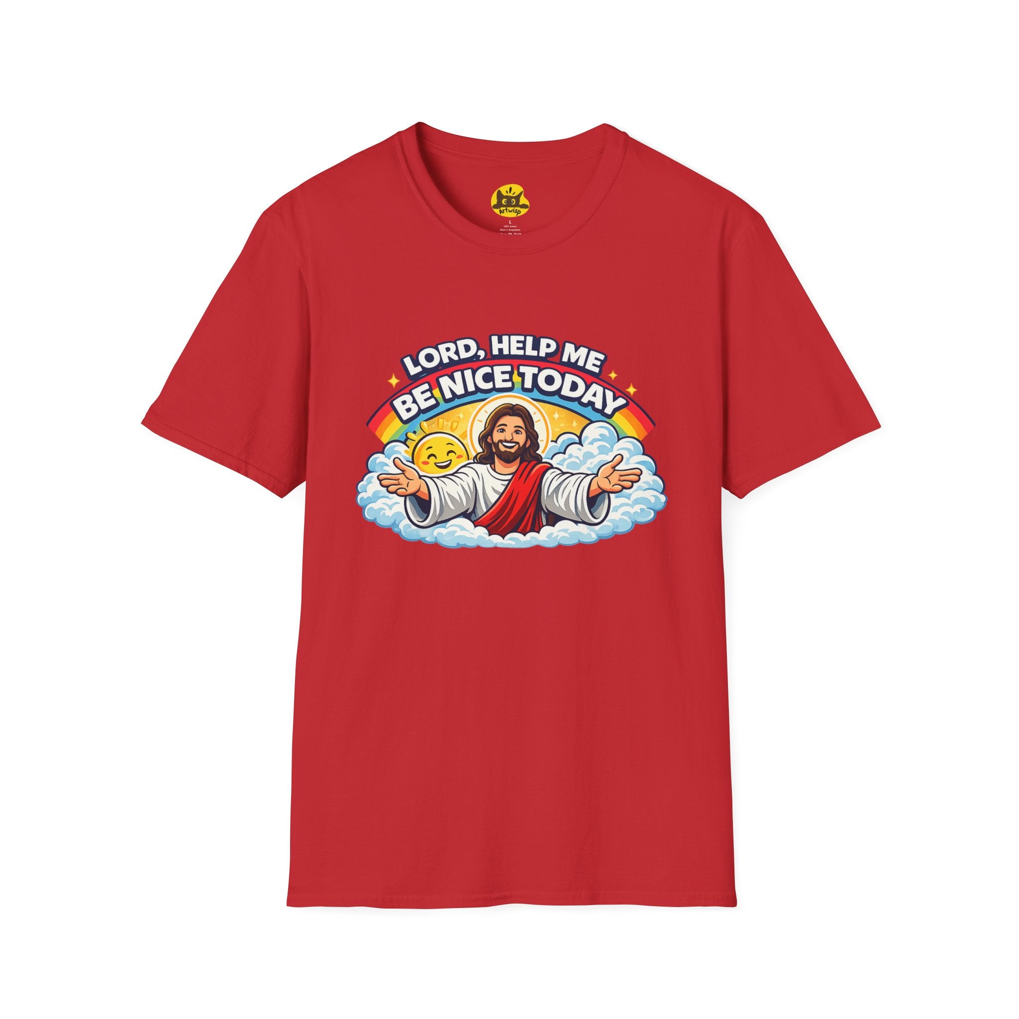 Lord Help Me Be Nice Today T-Shirt — Funny Jesus Christian Tee