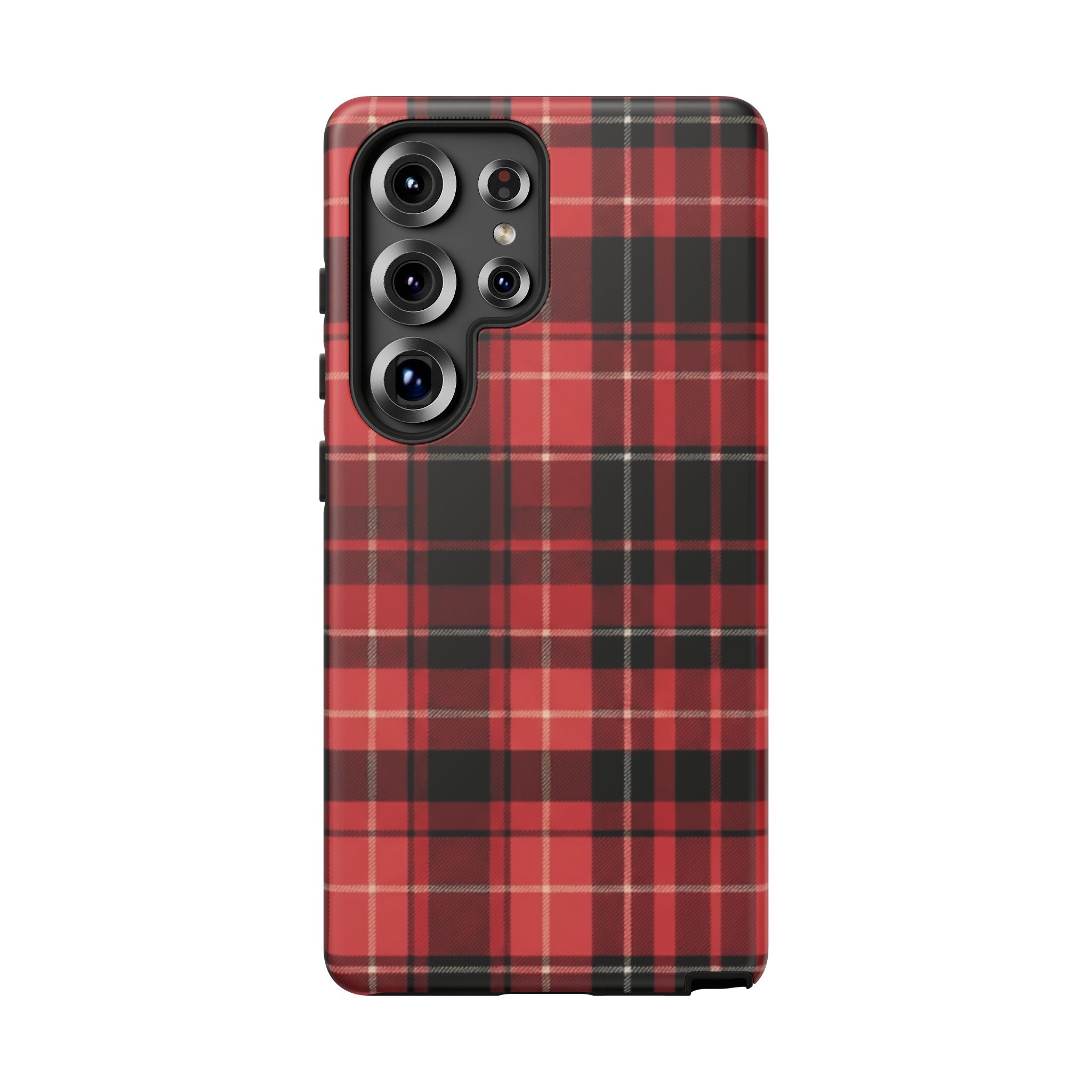Red Black Buffalo Plaid Tough Phone Case