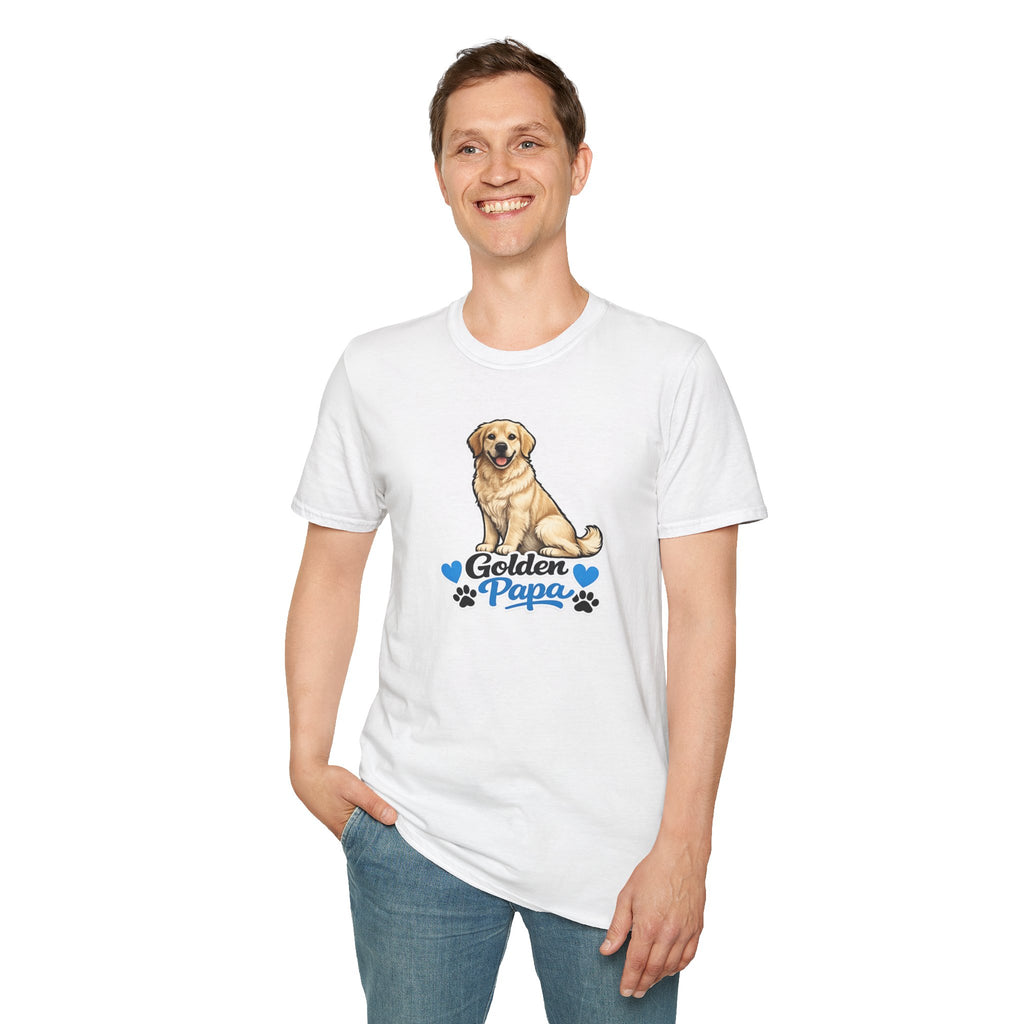 Golden Retriever Papa T‑Shirt — Cute Golden Dog Dad Tee