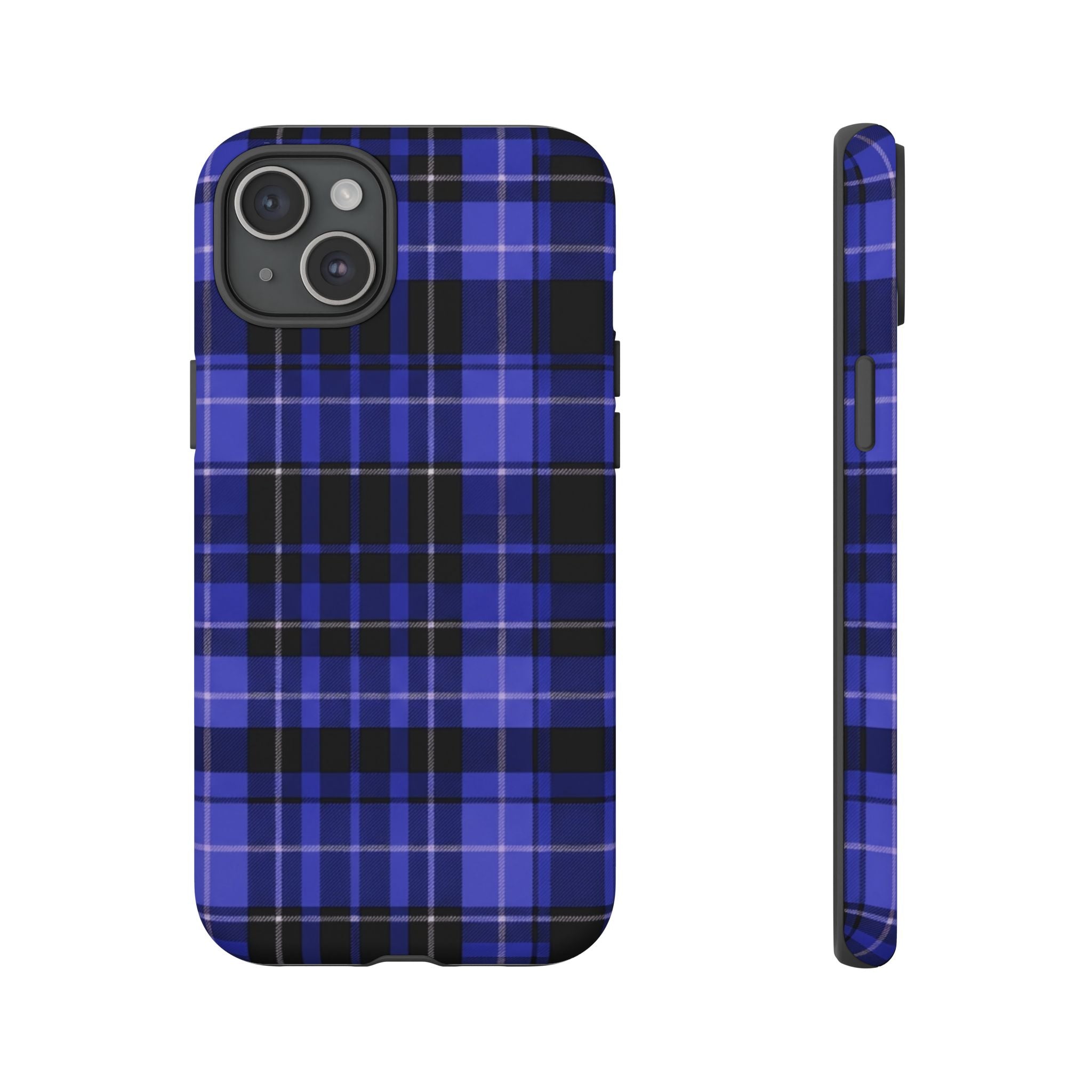 Blue Buffalo Plaid Tough Case — Blue Plaid Protective Phone Case