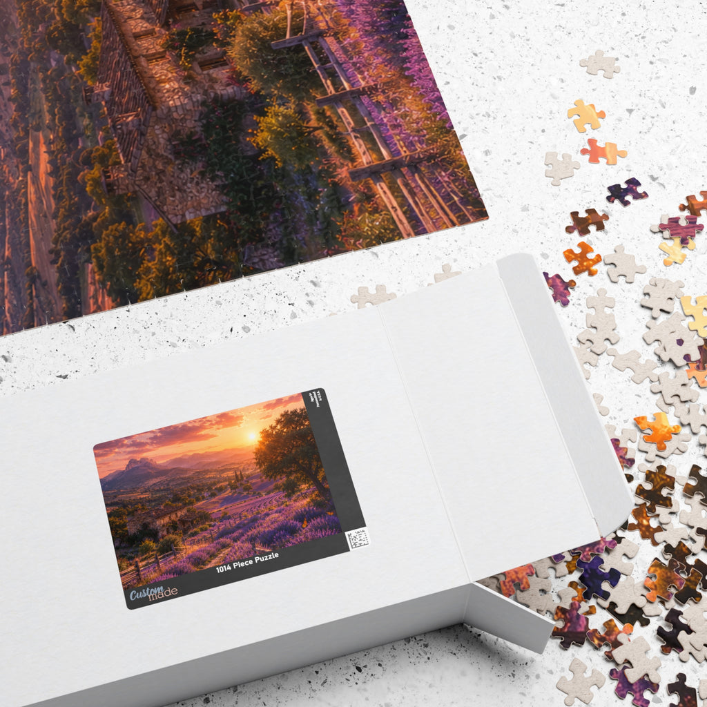 Lavender Sunset Puzzle — Scenic Landscape Jigsaw (110–1014 Pieces)