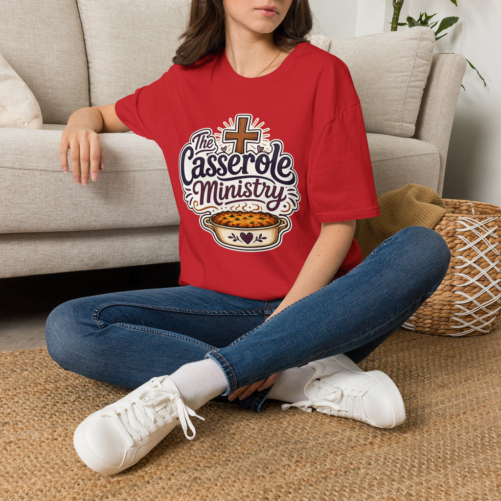 Casserole Ministry T‑Shirt — Faith & Fellowship Church Cooking Crew Tee