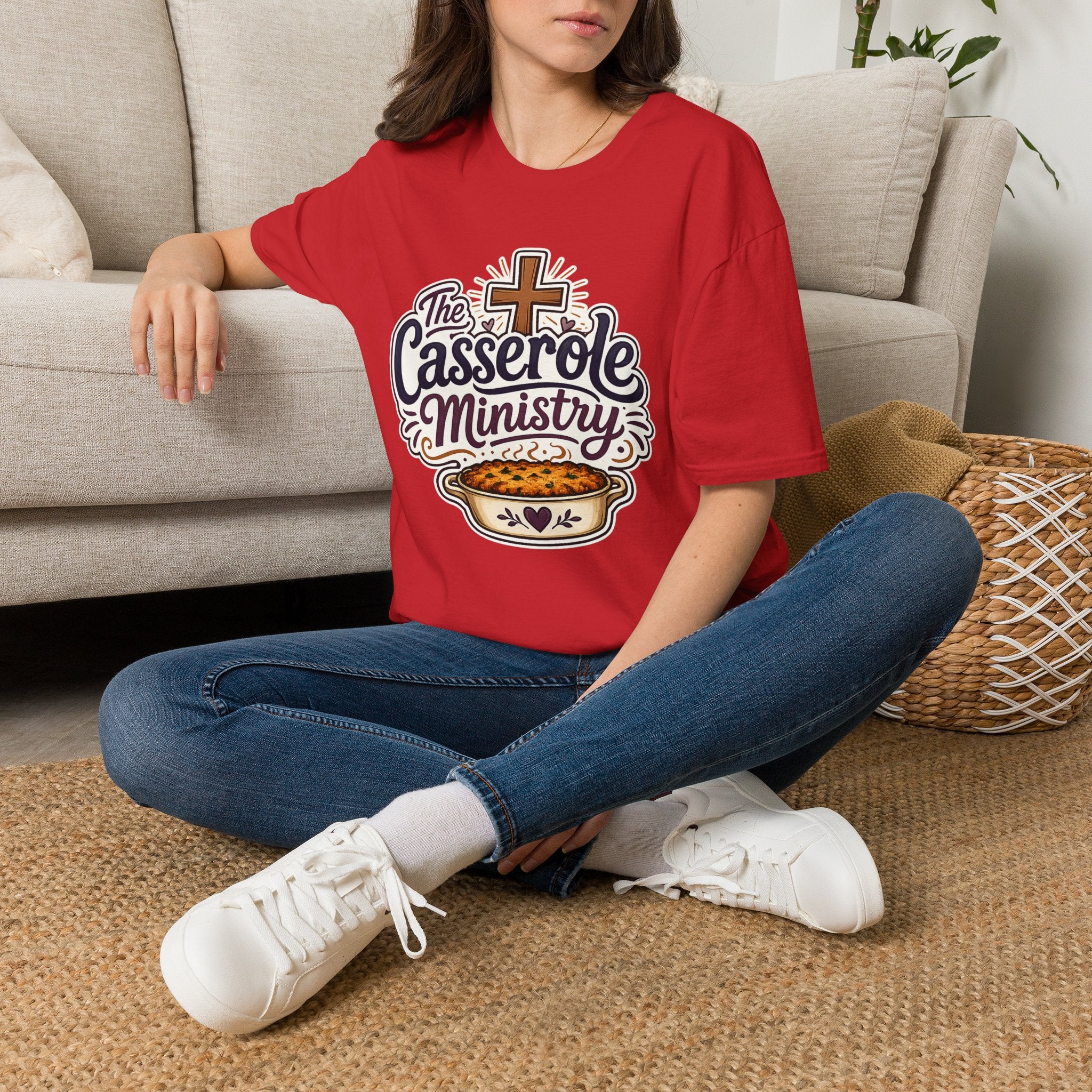 Casserole Ministry T‑Shirt — Faith & Fellowship Church Cooking Crew Tee