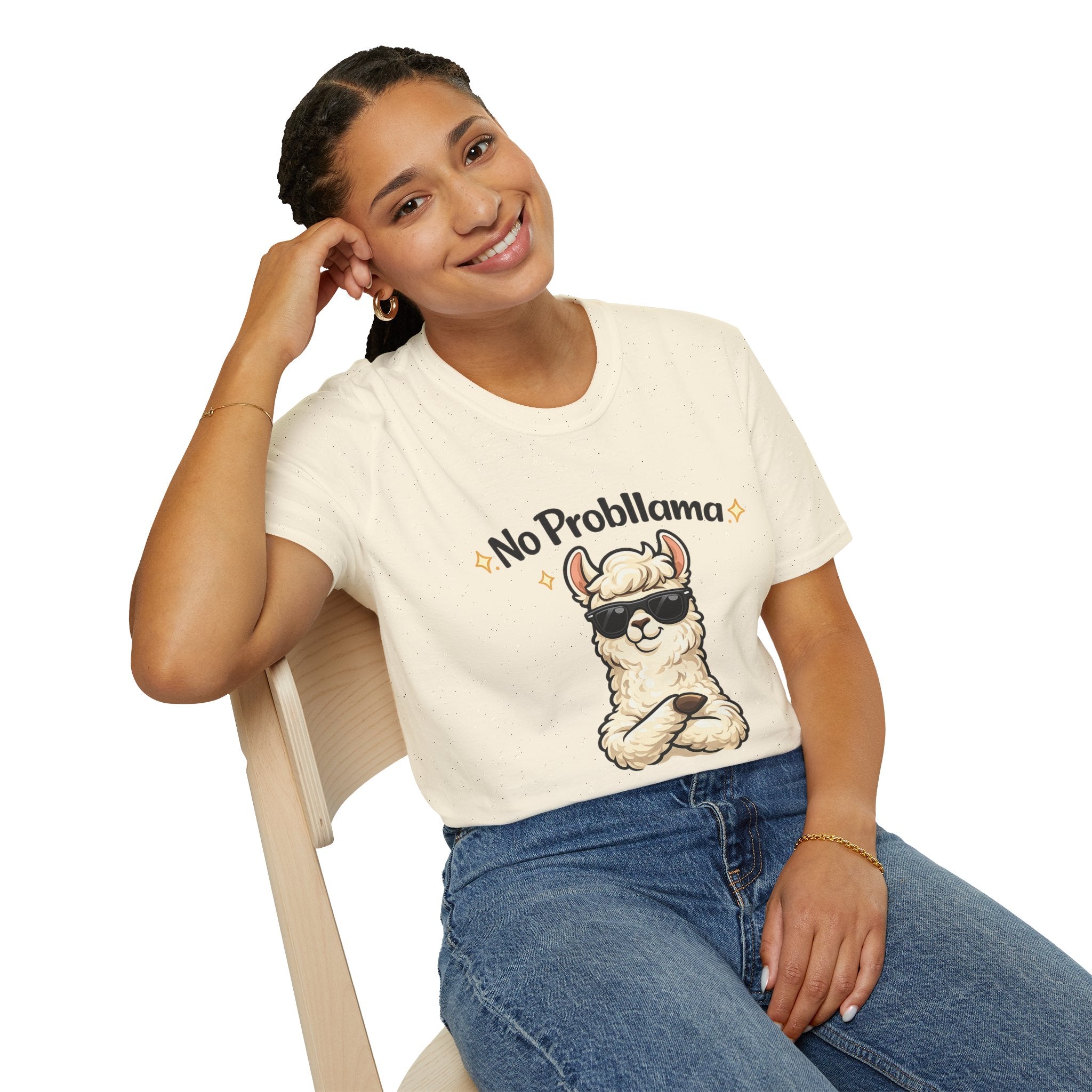 No Probllama T-Shirt — Funny Llama Graphic Tee