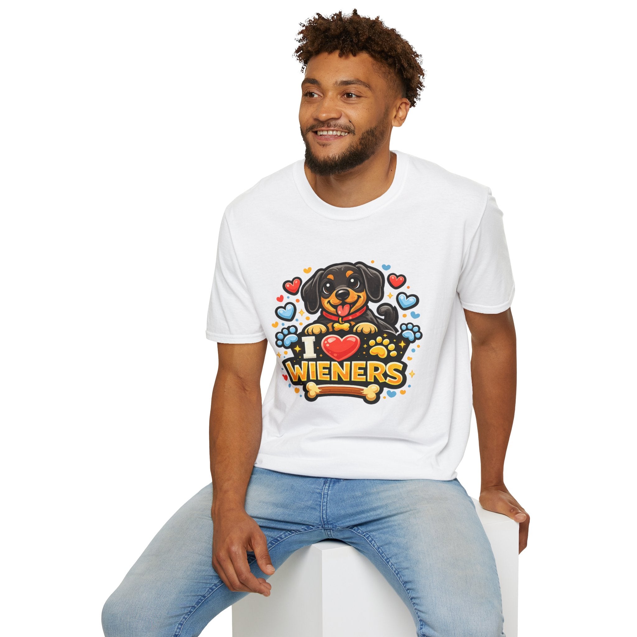 I Heart Wieners T-Shirt — Cute Dachshund Dog Lover Tee