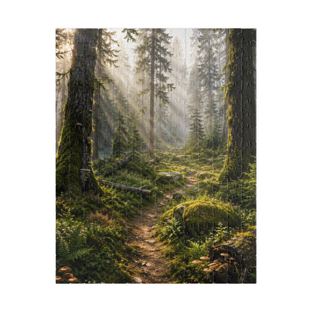 Mystic Forest Path Puzzle — Scenic Woodland Jigsaw (110/252/520/1014 pcs)