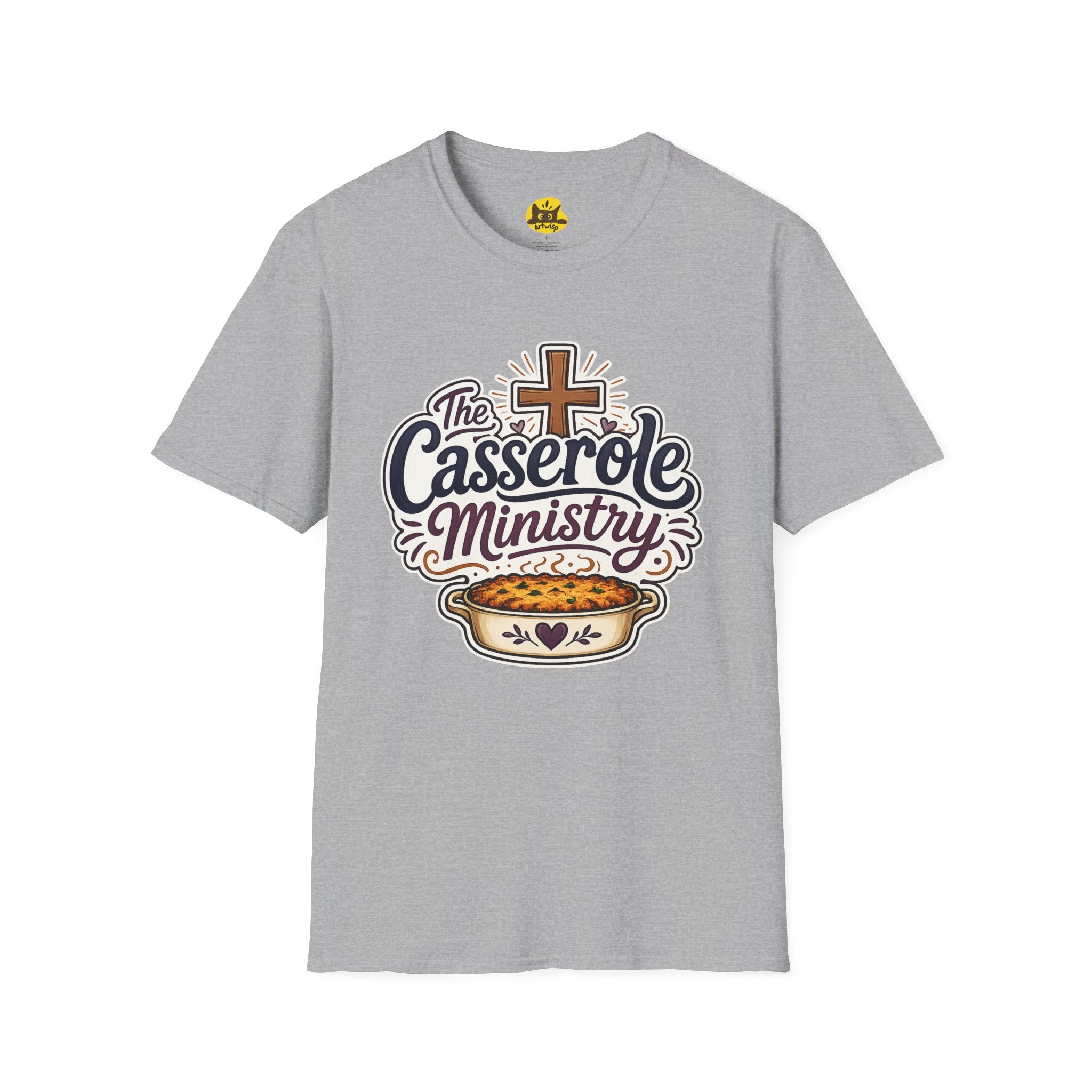 Casserole Ministry T‑Shirt — Faith & Fellowship Church Cooking Crew Tee