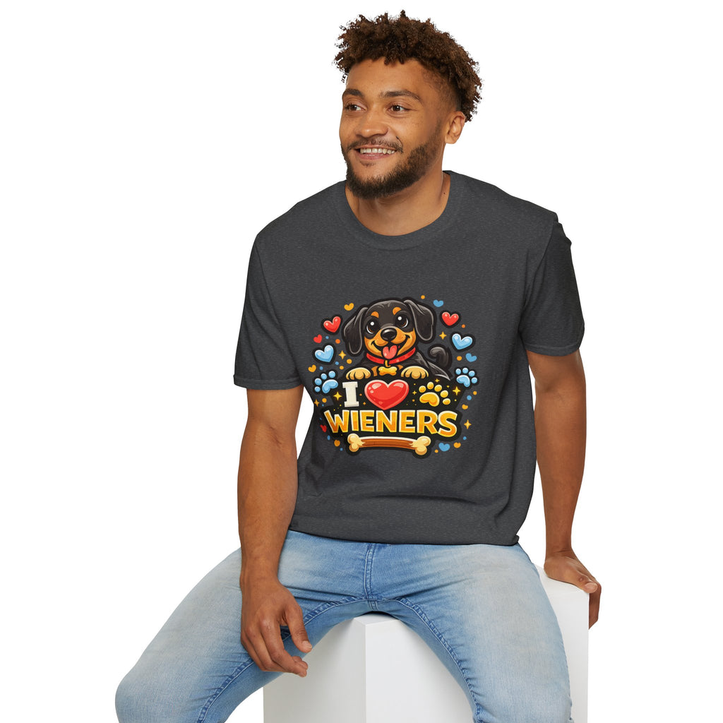 I Heart Wieners T-Shirt — Cute Dachshund Dog Lover Tee