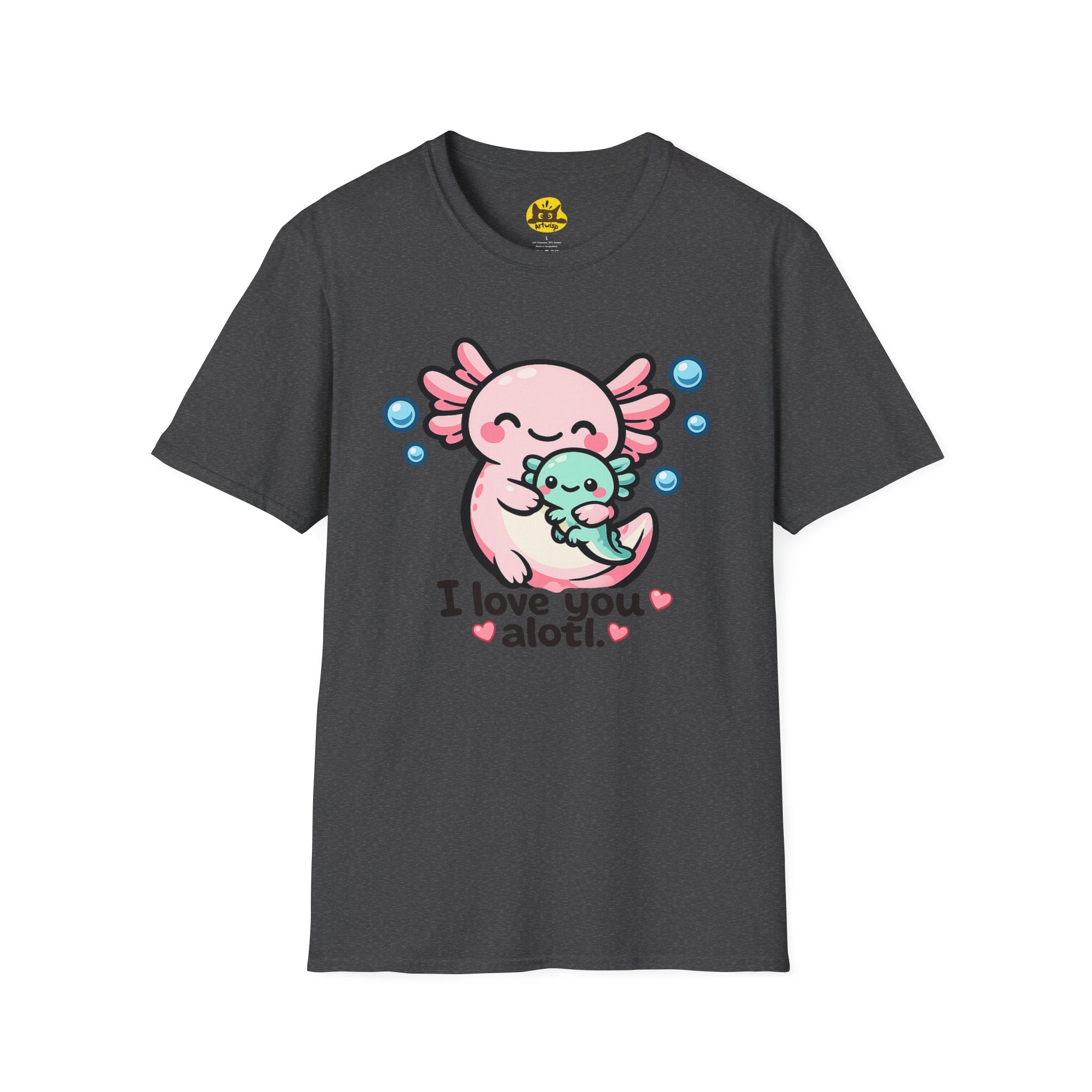 "I love you a lotl" Cute Axolotl Family Tee