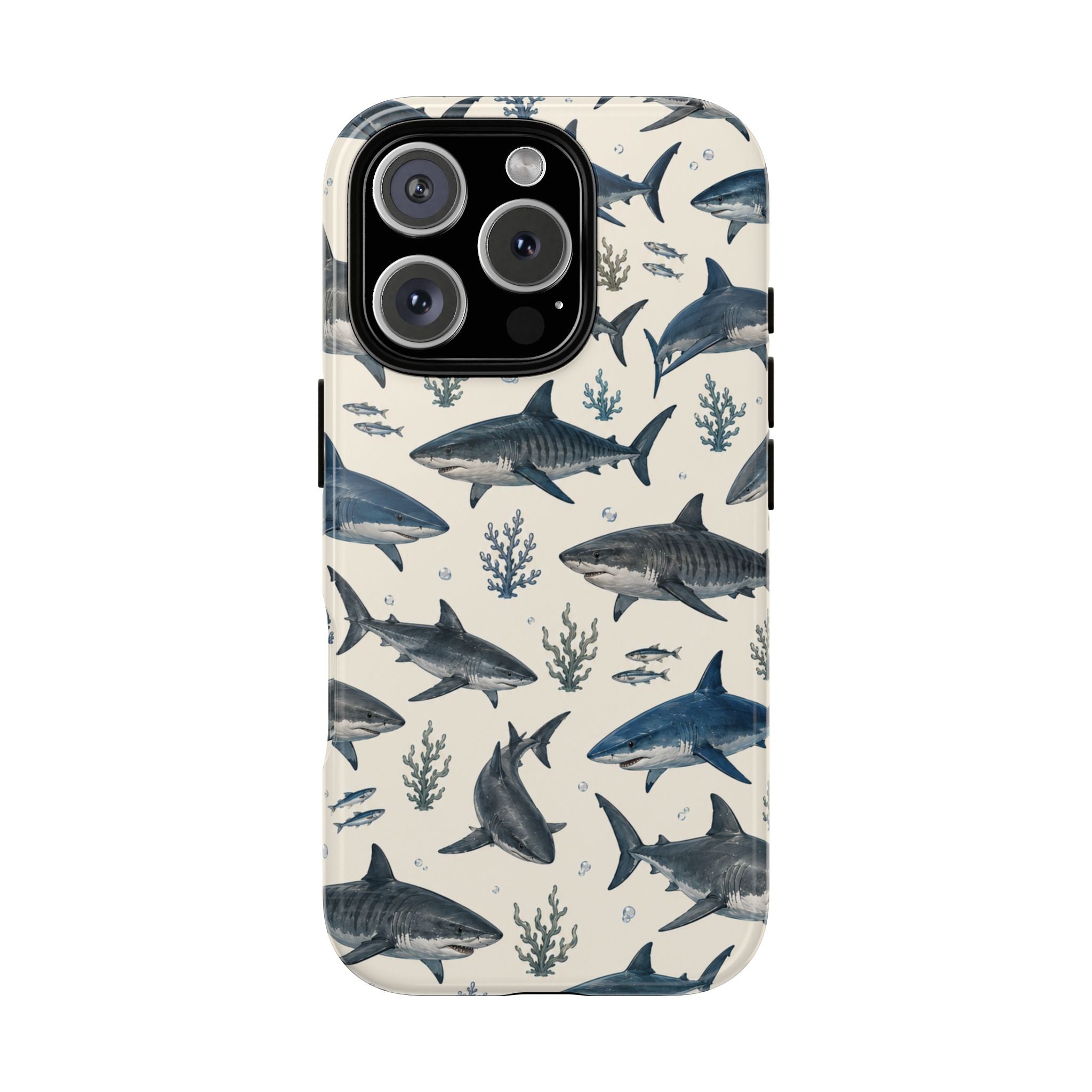 Shark Pattern Phone Case – Nautical Oceanic Phone Cover
