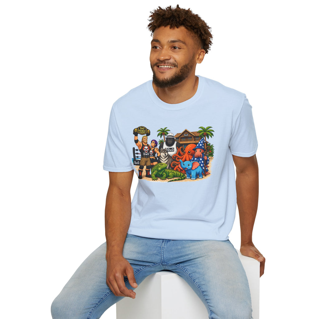 Funny T-Shirt — Wild Wrestling Mascot Crew Gift Tee