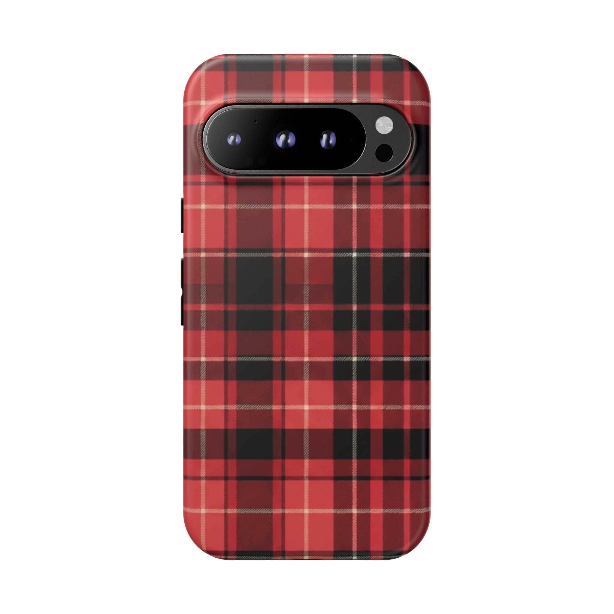 Red Black Buffalo Plaid Tough Phone Case