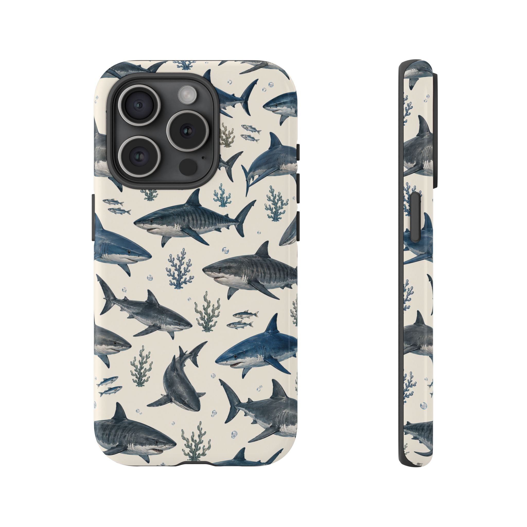 Shark Pattern Phone Case – Nautical Oceanic Phone Cover
