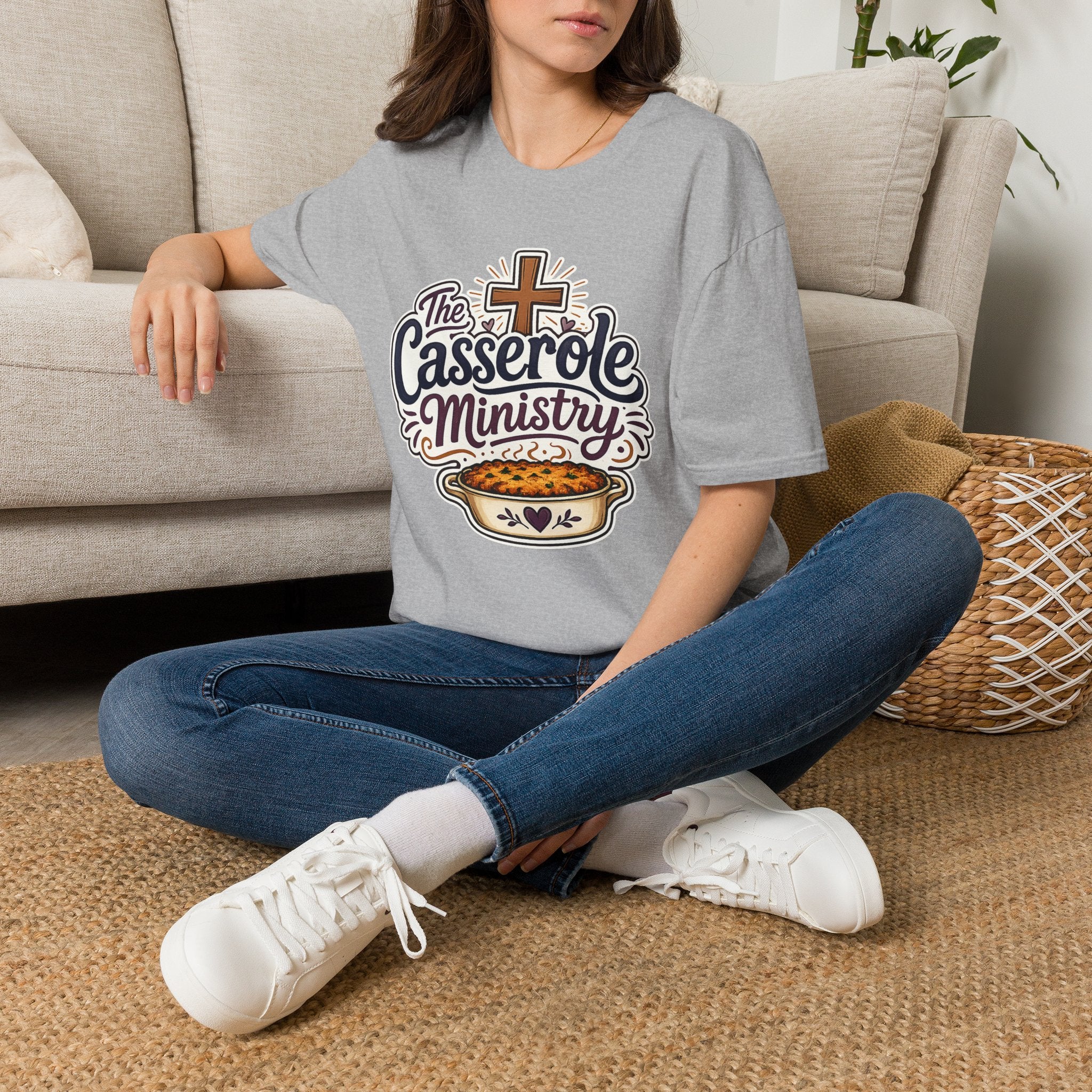 Casserole Ministry T‑Shirt — Faith & Fellowship Church Cooking Crew Tee