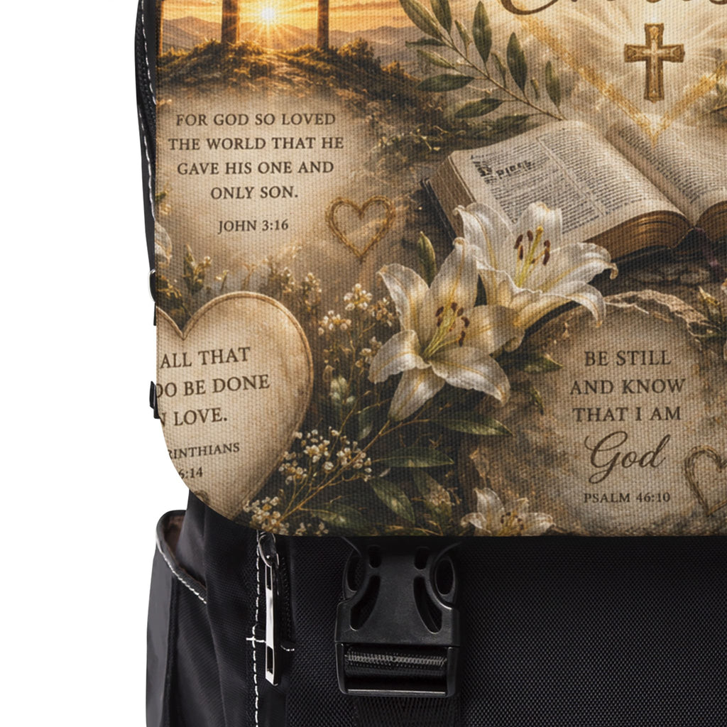 Hope in Christ Shoulder Backpack — Christian Faith Shoulder Bag