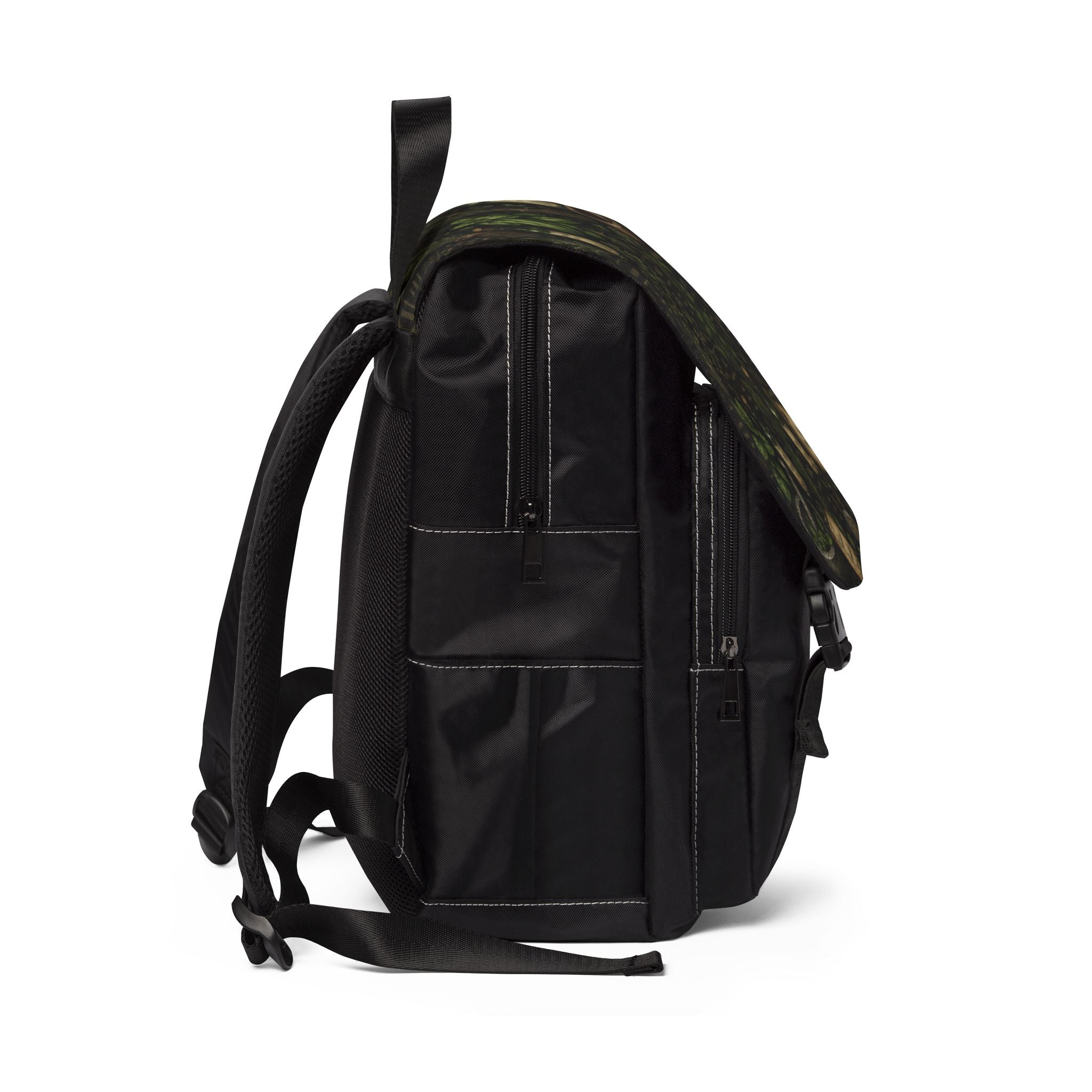 Herbal Apothecary Shoulder Backpack — Botanical Shoulder Backpack with Vintage Labels