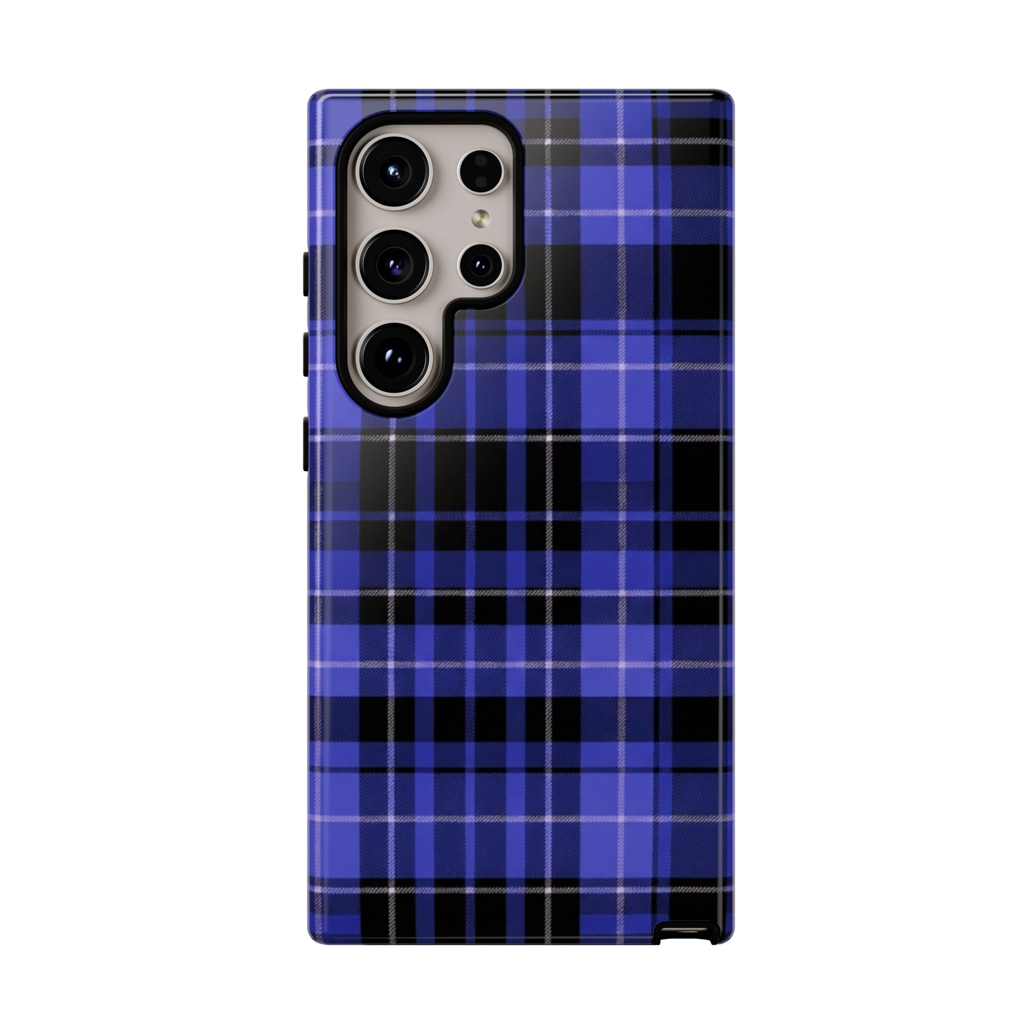 Blue Buffalo Plaid Tough Case — Blue Plaid Protective Phone Case