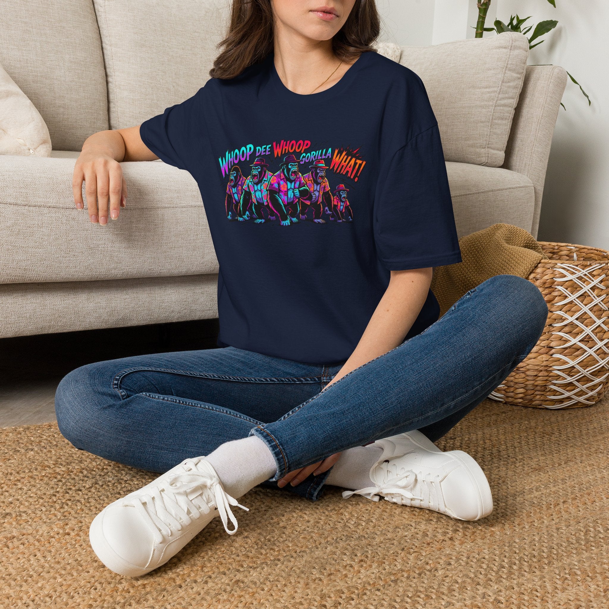 Gorilla Comic Pop Art T-Shirt — "Whoop Dee Whoop Gorilla What!" Graphic Tee