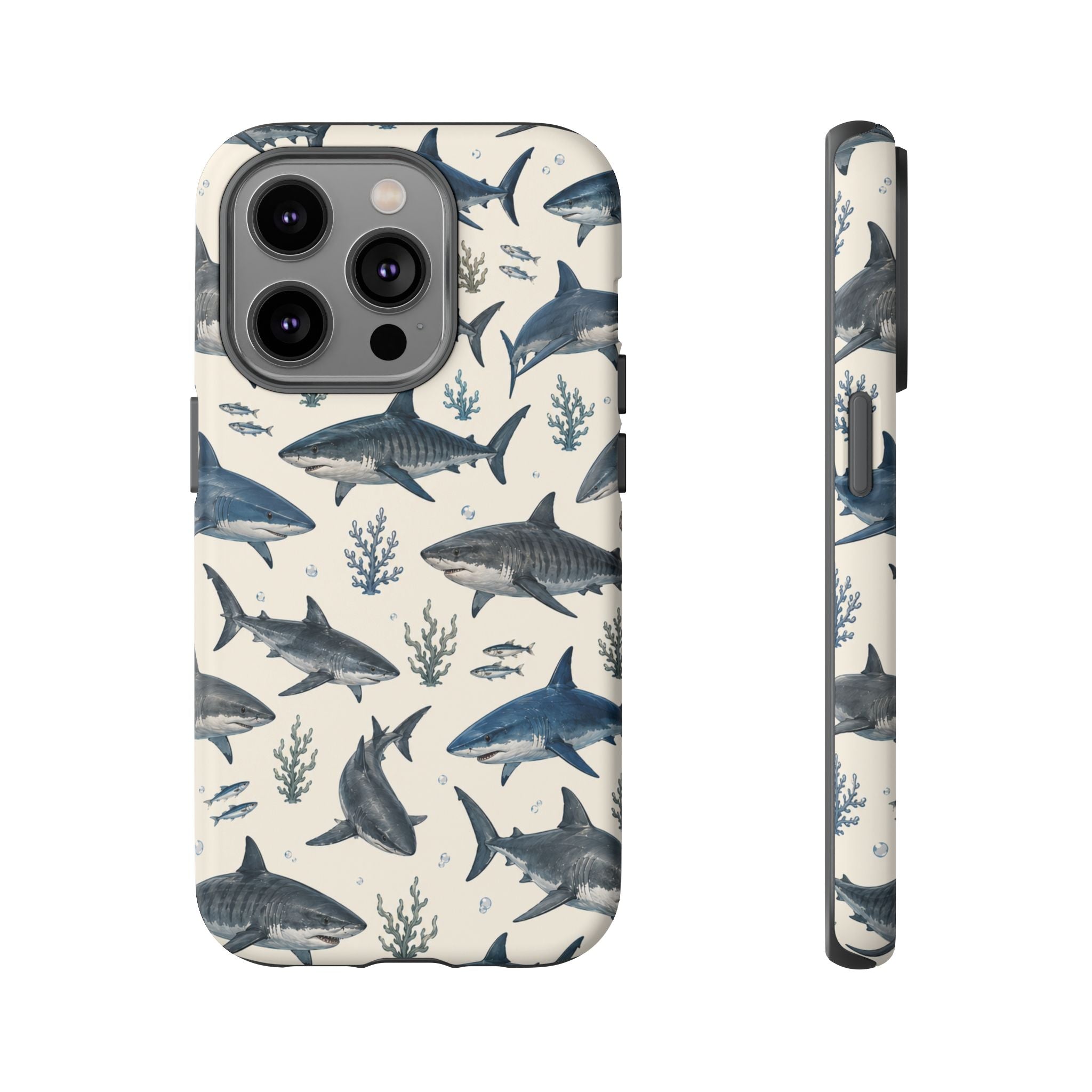 Shark Pattern Phone Case – Nautical Oceanic Phone Cover