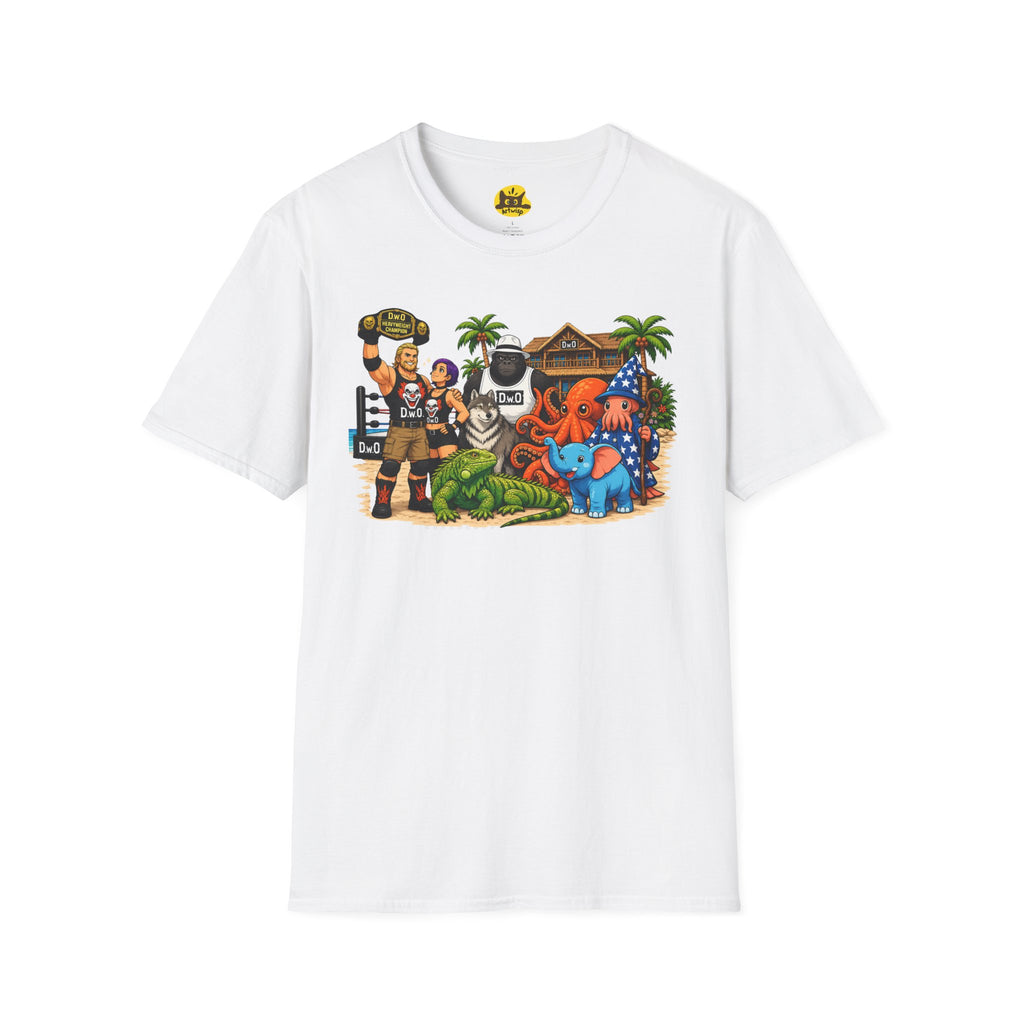 Funny T-Shirt — Wild Wrestling Mascot Crew Gift Tee