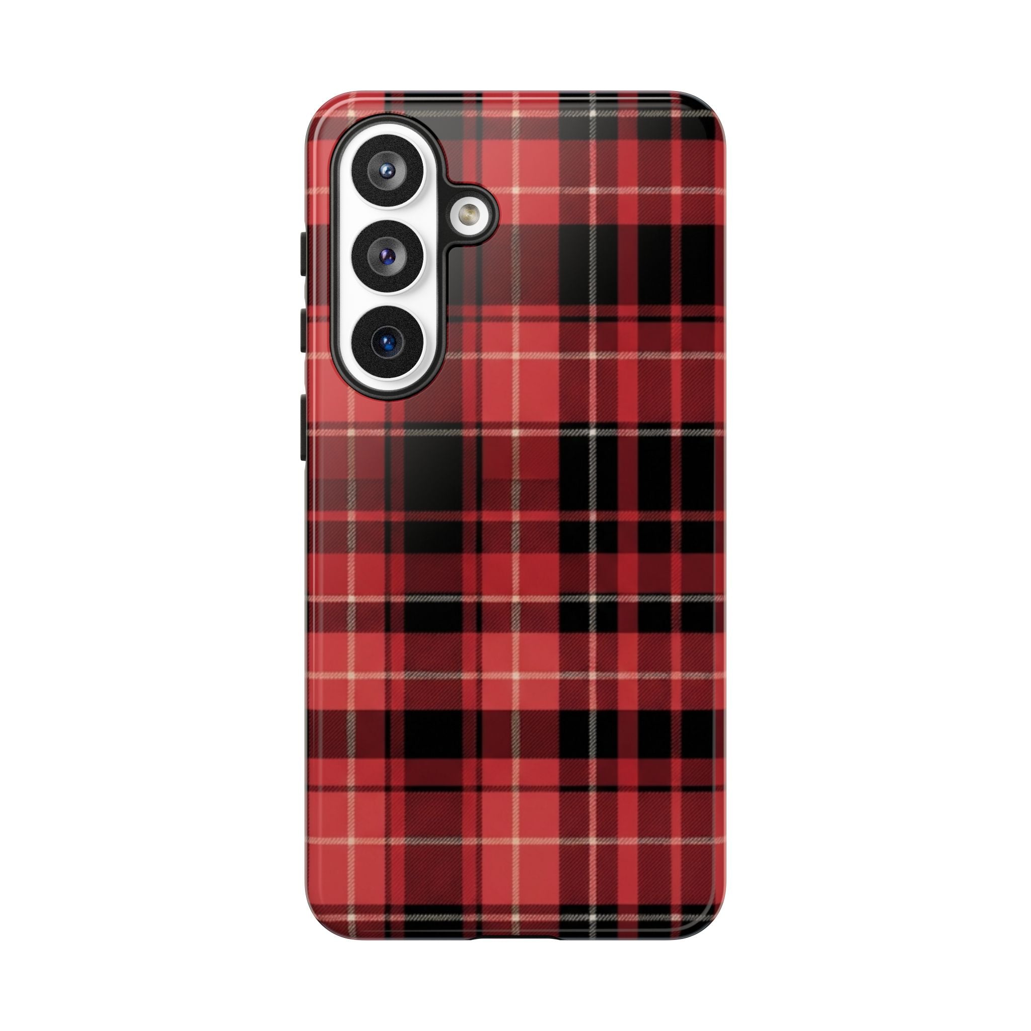 Red Black Buffalo Plaid Tough Phone Case