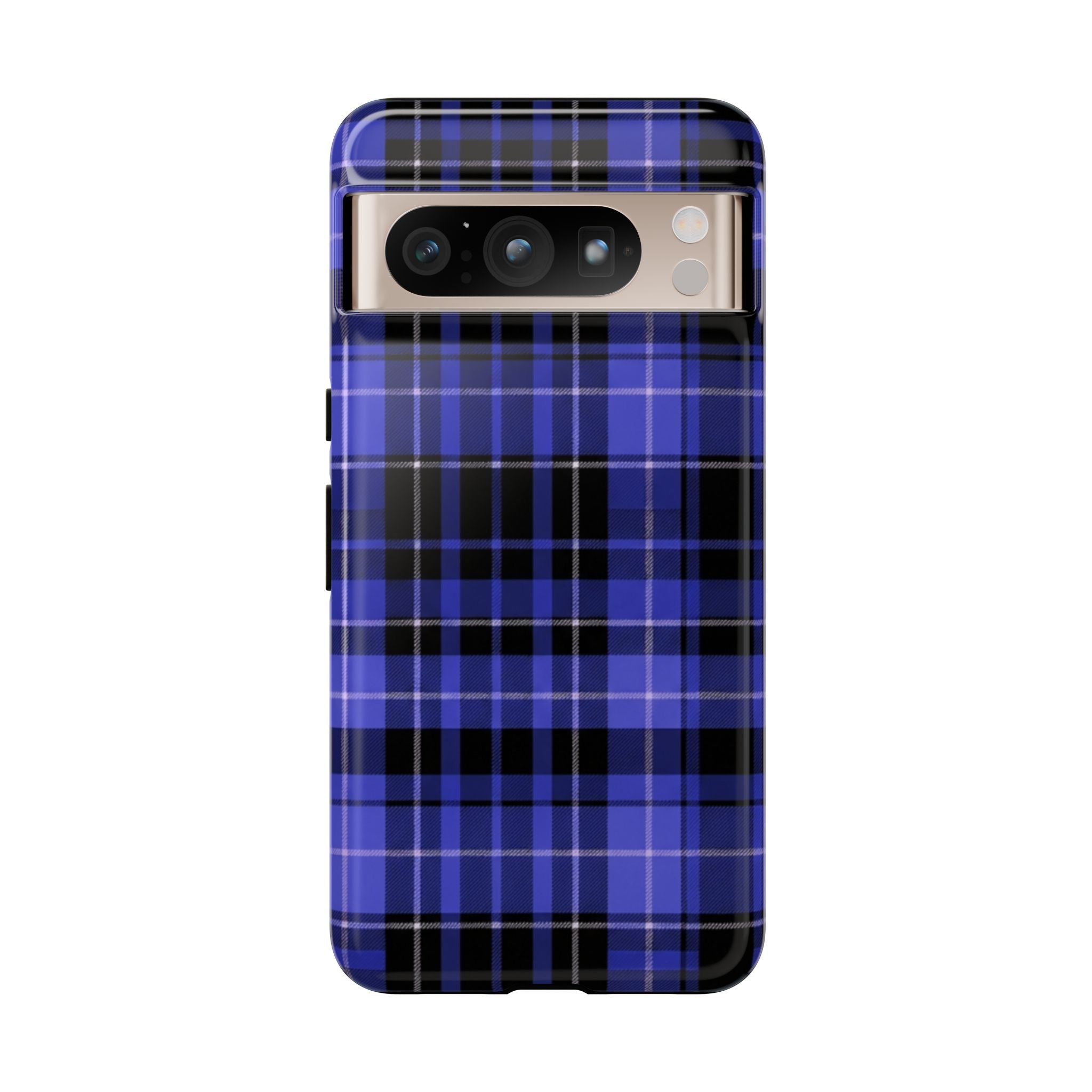 Blue Buffalo Plaid Tough Case — Blue Plaid Protective Phone Case