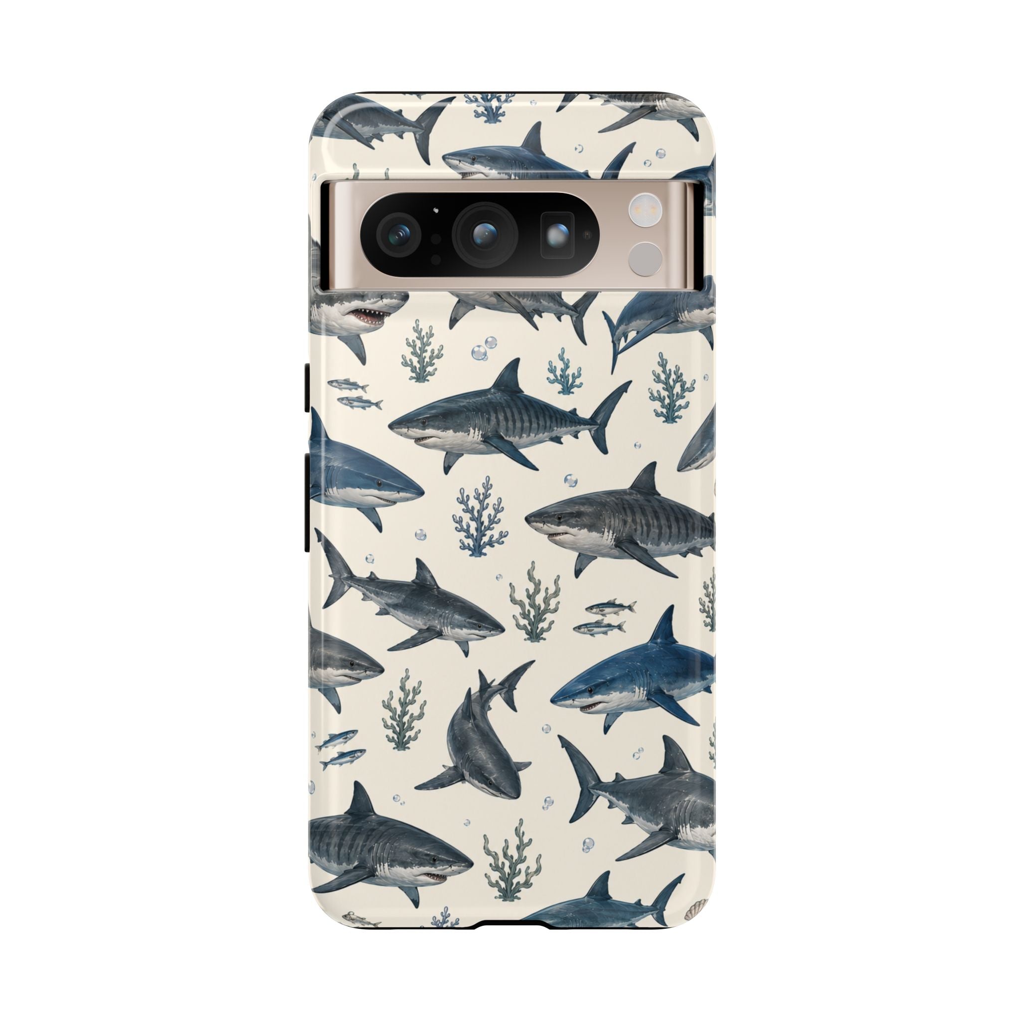 Shark Pattern Phone Case – Nautical Oceanic Phone Cover