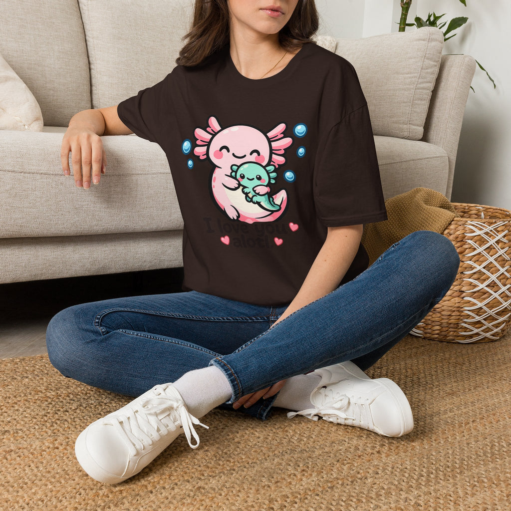 "I love you a lotl" Cute Axolotl Family Tee