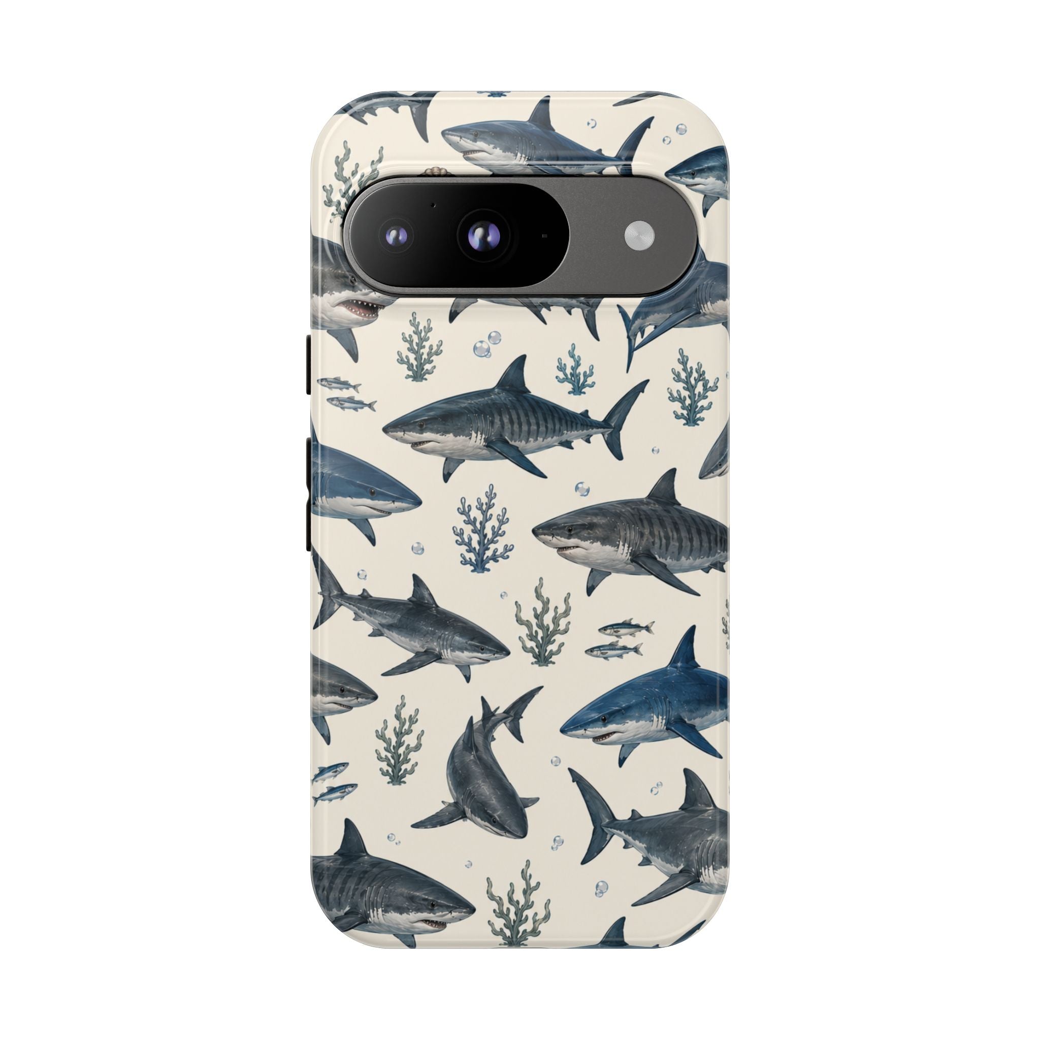 Shark Pattern Phone Case – Nautical Oceanic Phone Cover