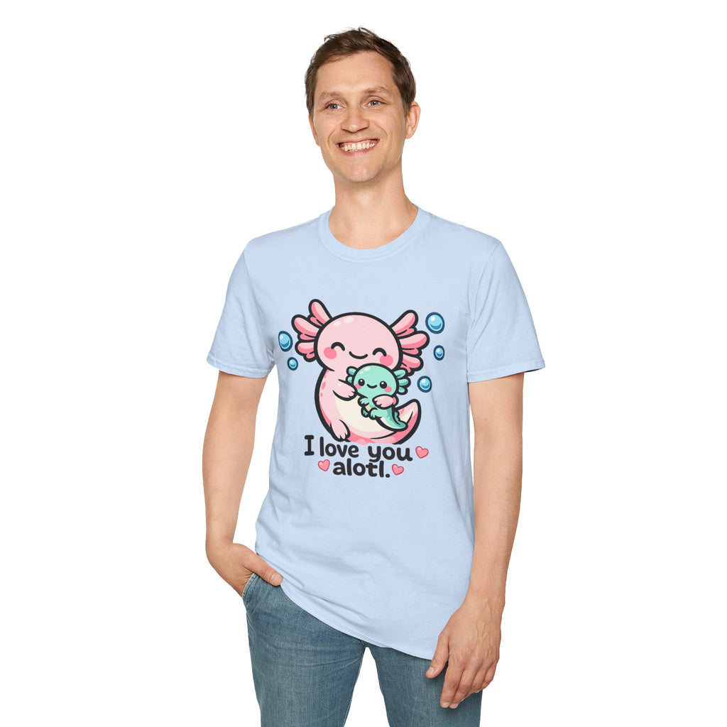 "I love you a lotl" Cute Axolotl Family Tee