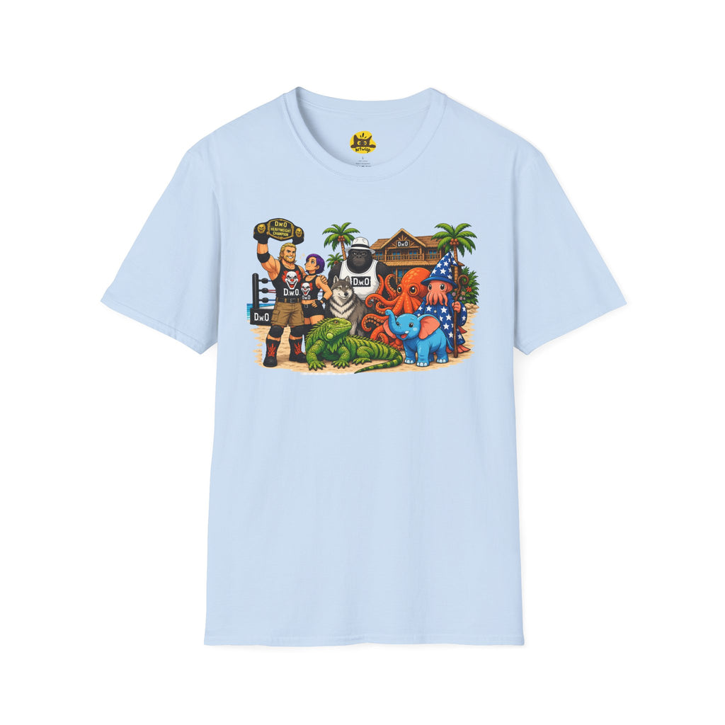 Funny T-Shirt — Wild Wrestling Mascot Crew Gift Tee
