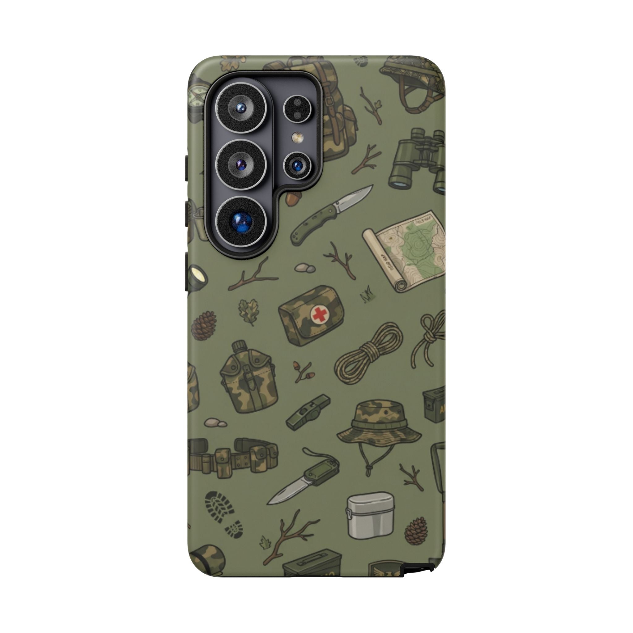 Tactical Gear Phone Case — Military Camping Outdoor Pattern