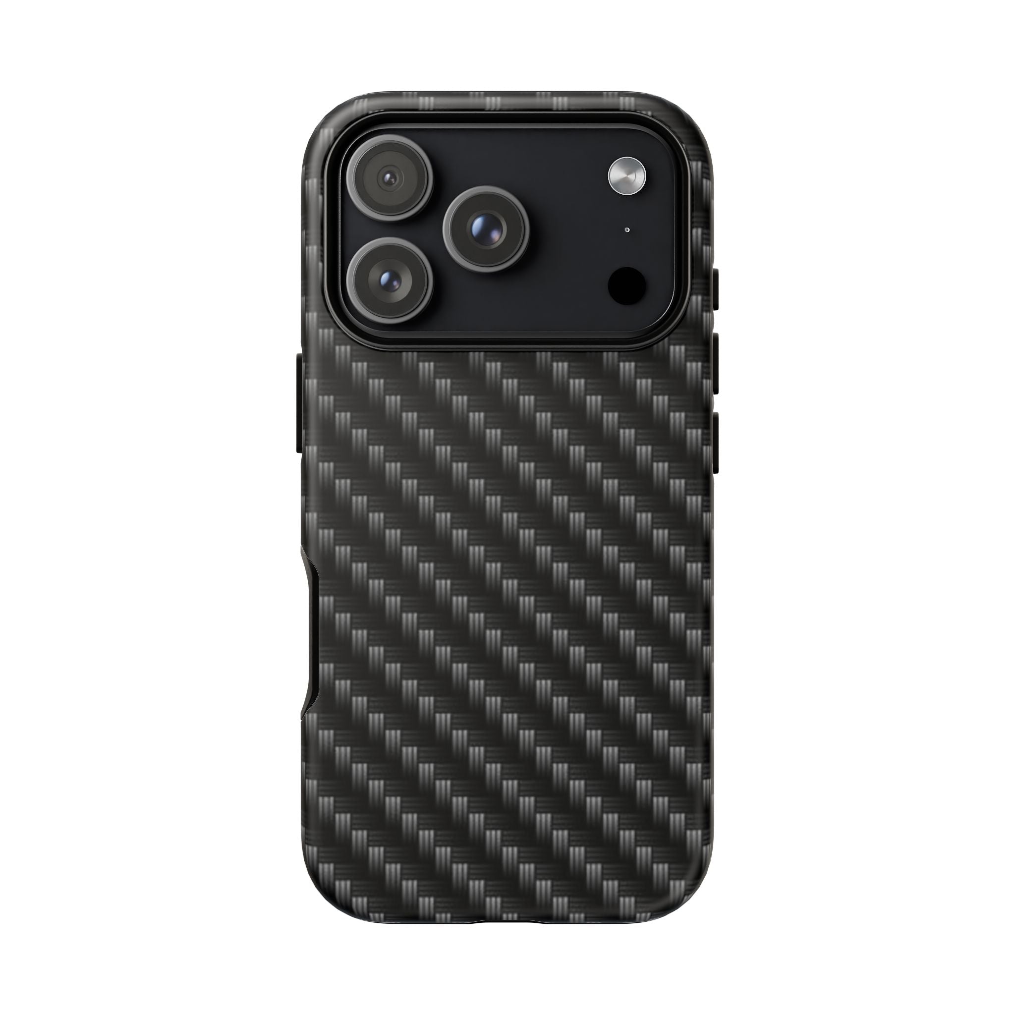 Carbon Fiber Pattern Tough Phone Case - Slim Protective Phone Cover