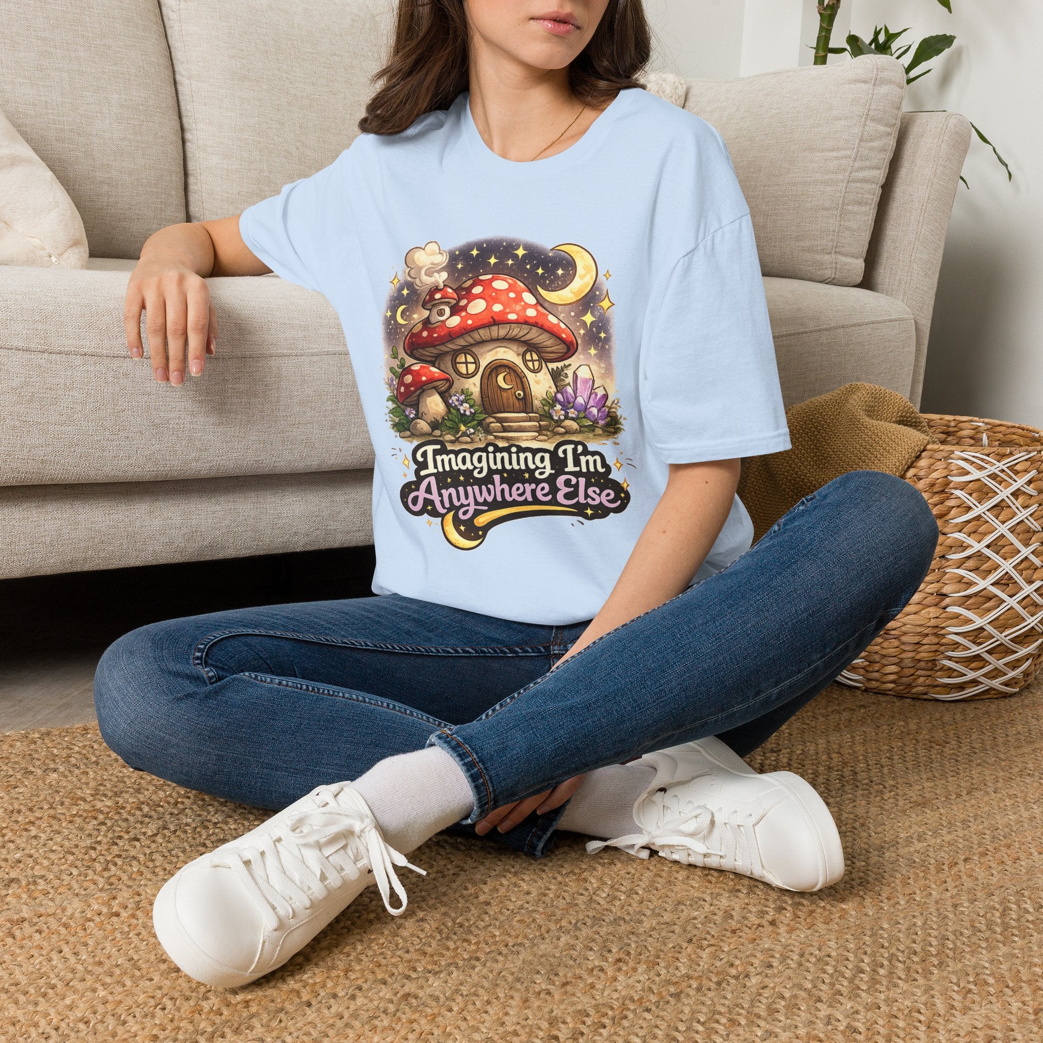 Imagining I'm Anywhere Else | Unisex Softstyle T-Shirt