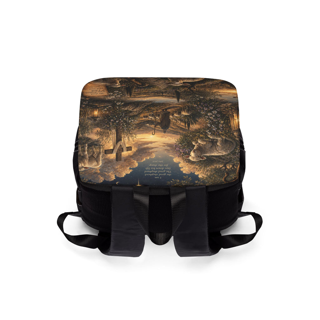 The Lord's Shepherd Shoulder Backpack — Shepherds & Sheep Scenic Daypack