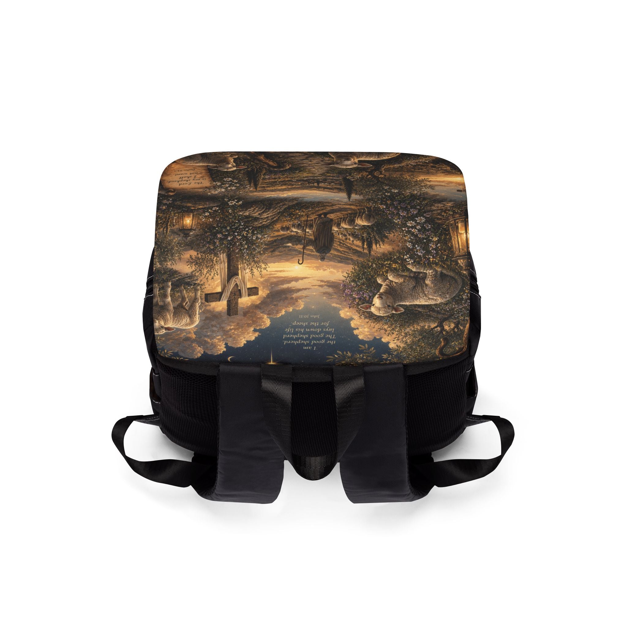 The Lord's Shepherd Shoulder Backpack — Shepherds & Sheep Scenic Daypack