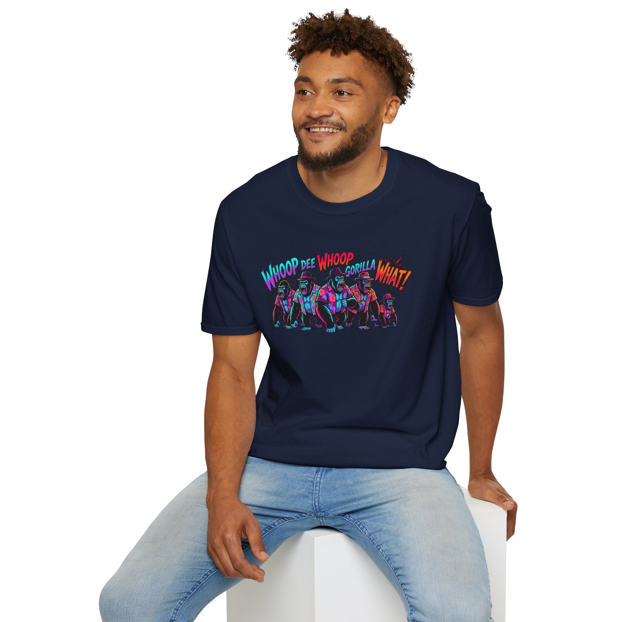 Gorilla Comic Pop Art T-Shirt — "Whoop Dee Whoop Gorilla What!" Graphic Tee