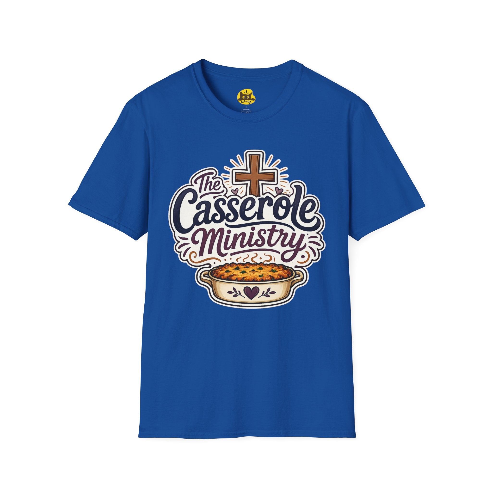 Casserole Ministry T-Shirt — Faith-Based Church Potluck Tee